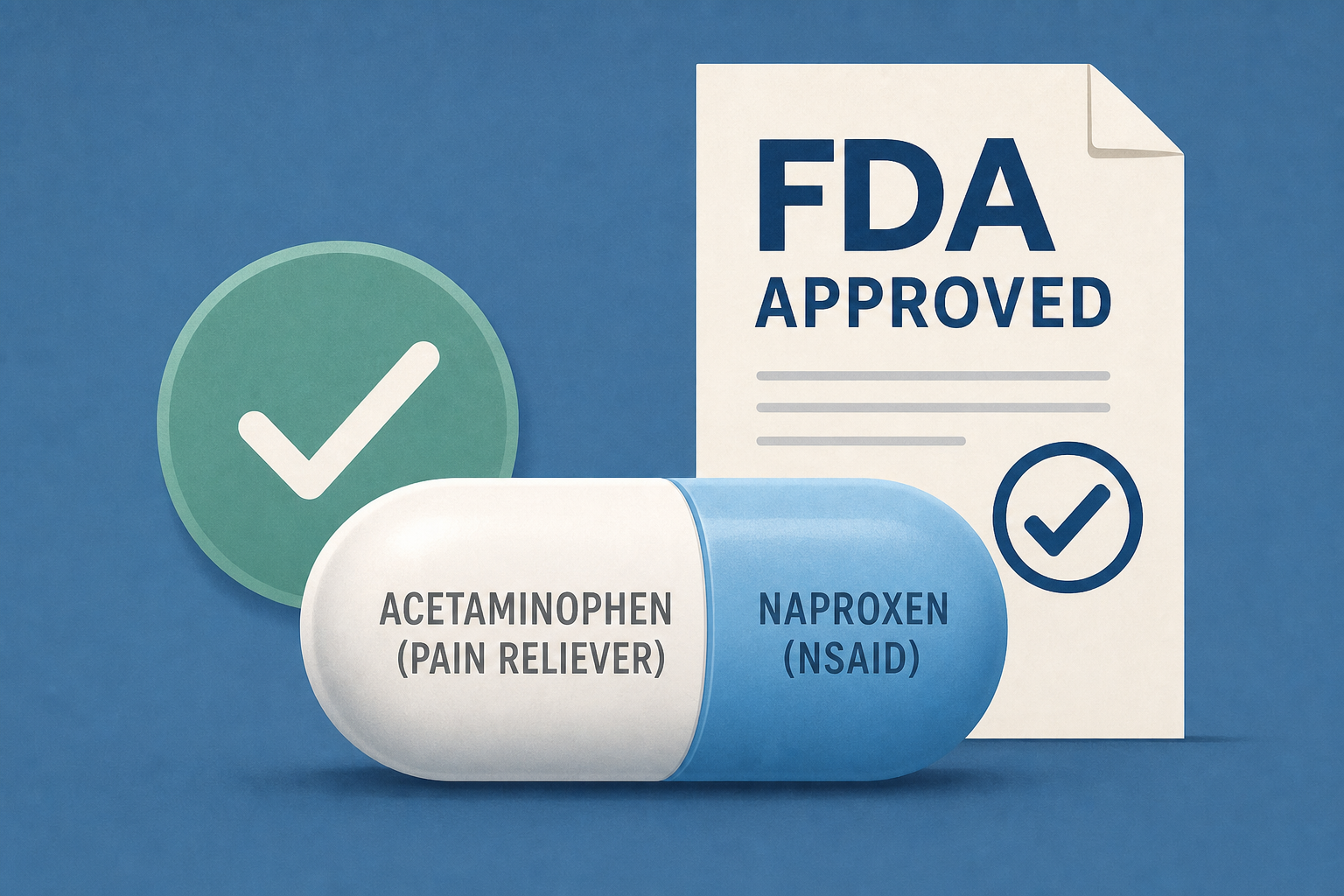 FDA approves pain pill that combines Tylenol and naproxen