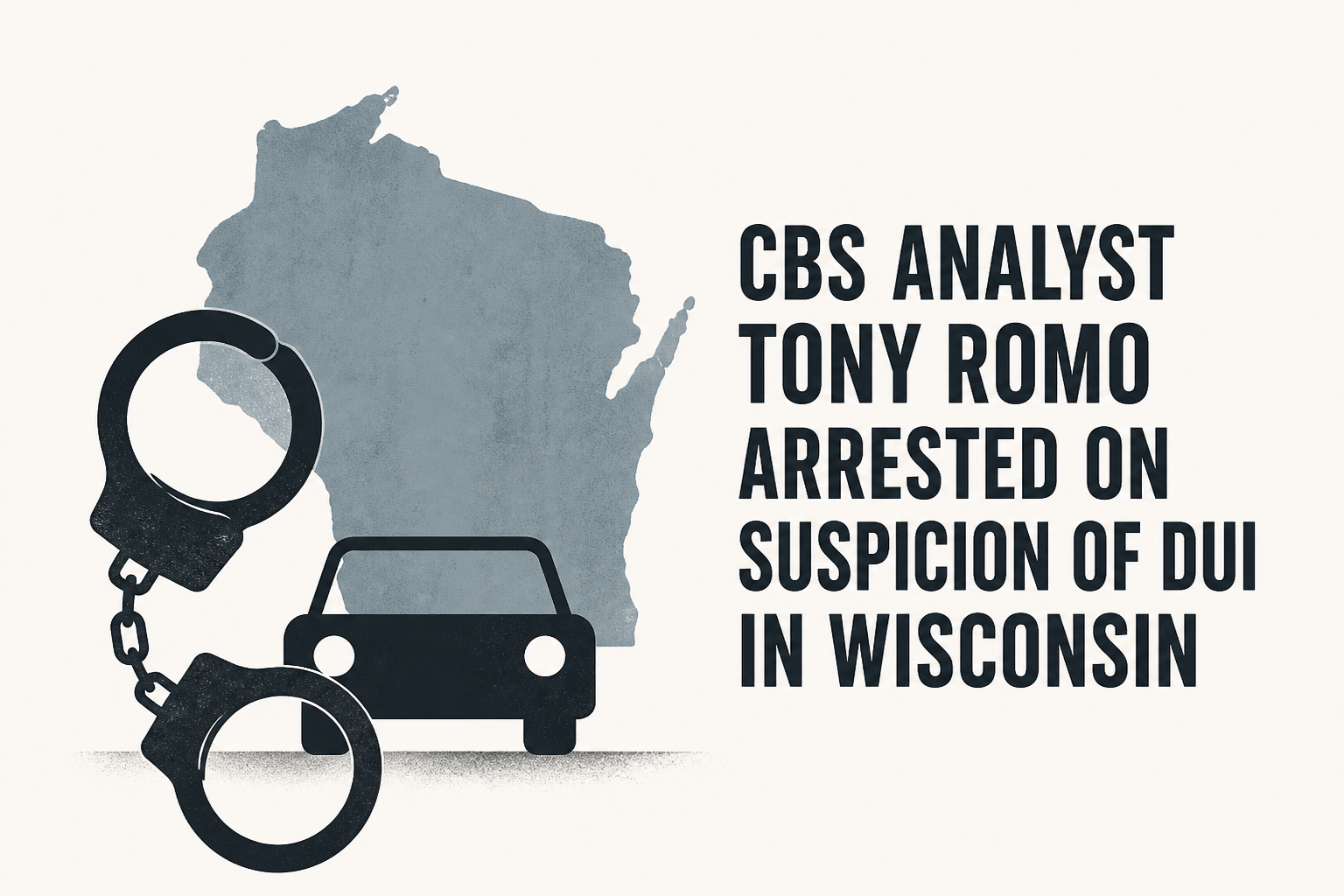 CBS analyst Tony Romo arrested on suspicion of DUI in Wisconsin