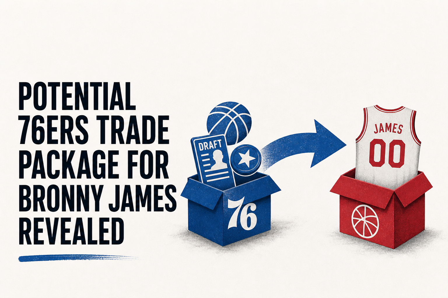 Potential 76ers trade package for Bronny James revealed