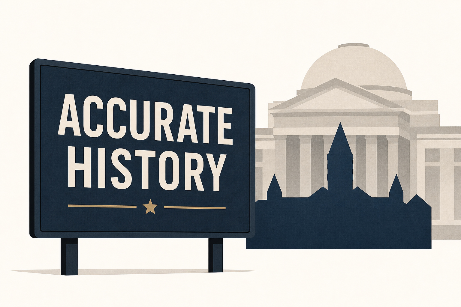 Trump orders signs outside Smithsonian to promote accurate history