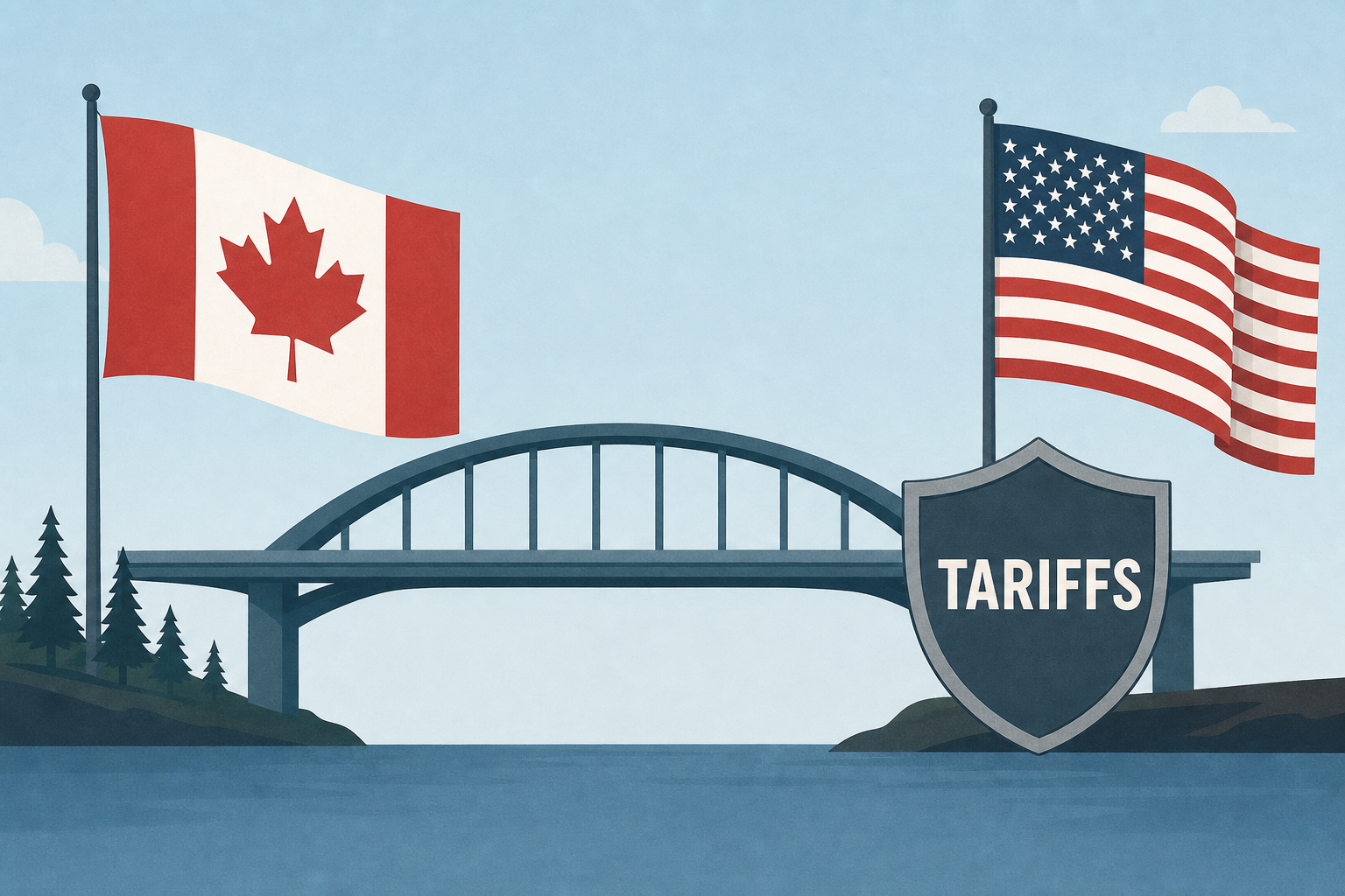 Canada celebrates new bridge to US while fighting Trump tariffs