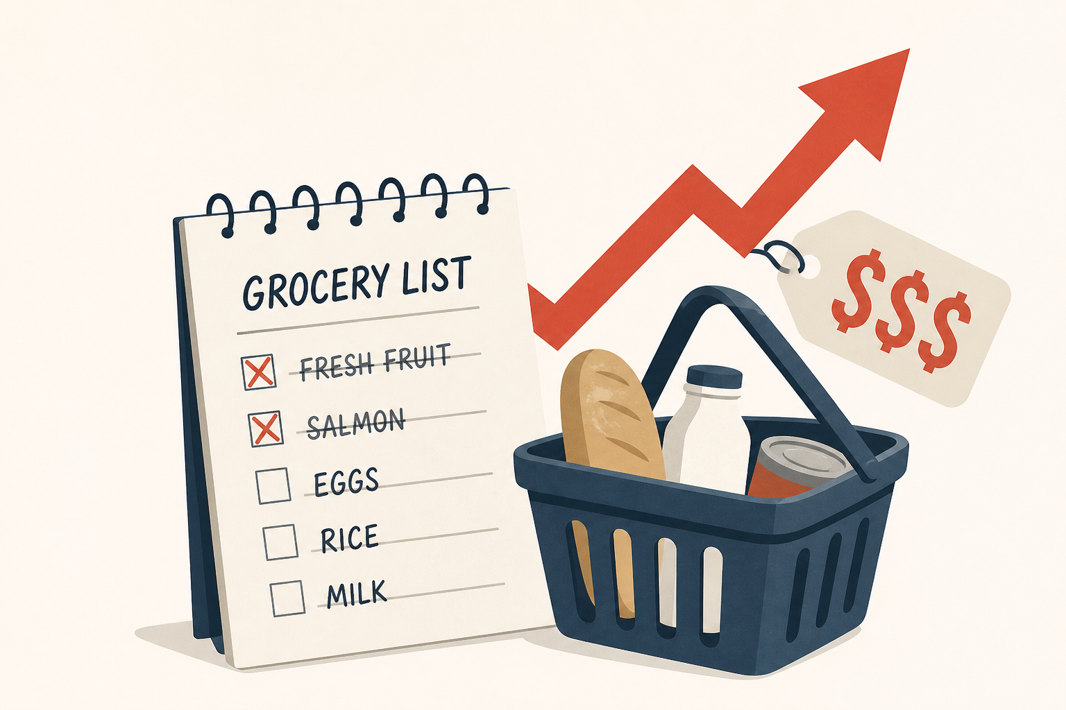 Higher prices are rewriting grocery lists and family menus in 2026