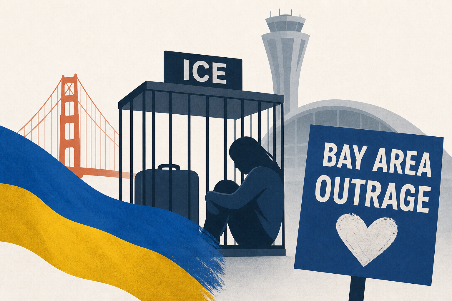 Ukrainian woman’s ICE detention at SF airport sparks Bay Area outrage