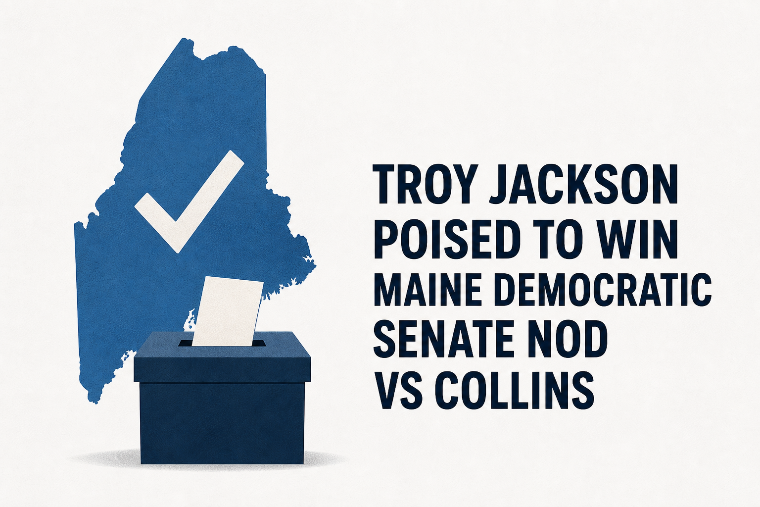 Troy Jackson poised to win Maine Democratic Senate nod vs Collins
