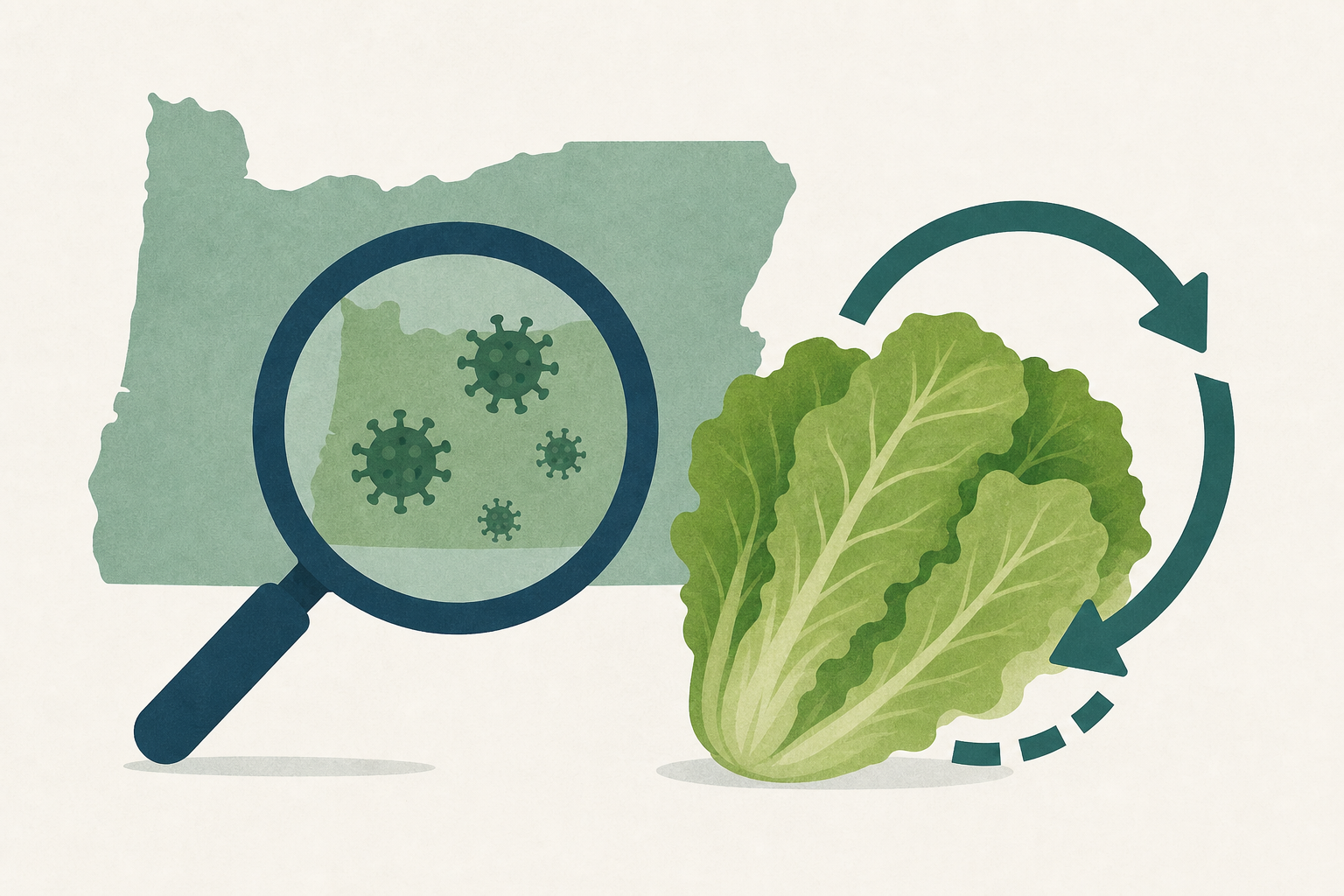 Oregon health officials investigate local cyclical outbreaks during lettuce recall