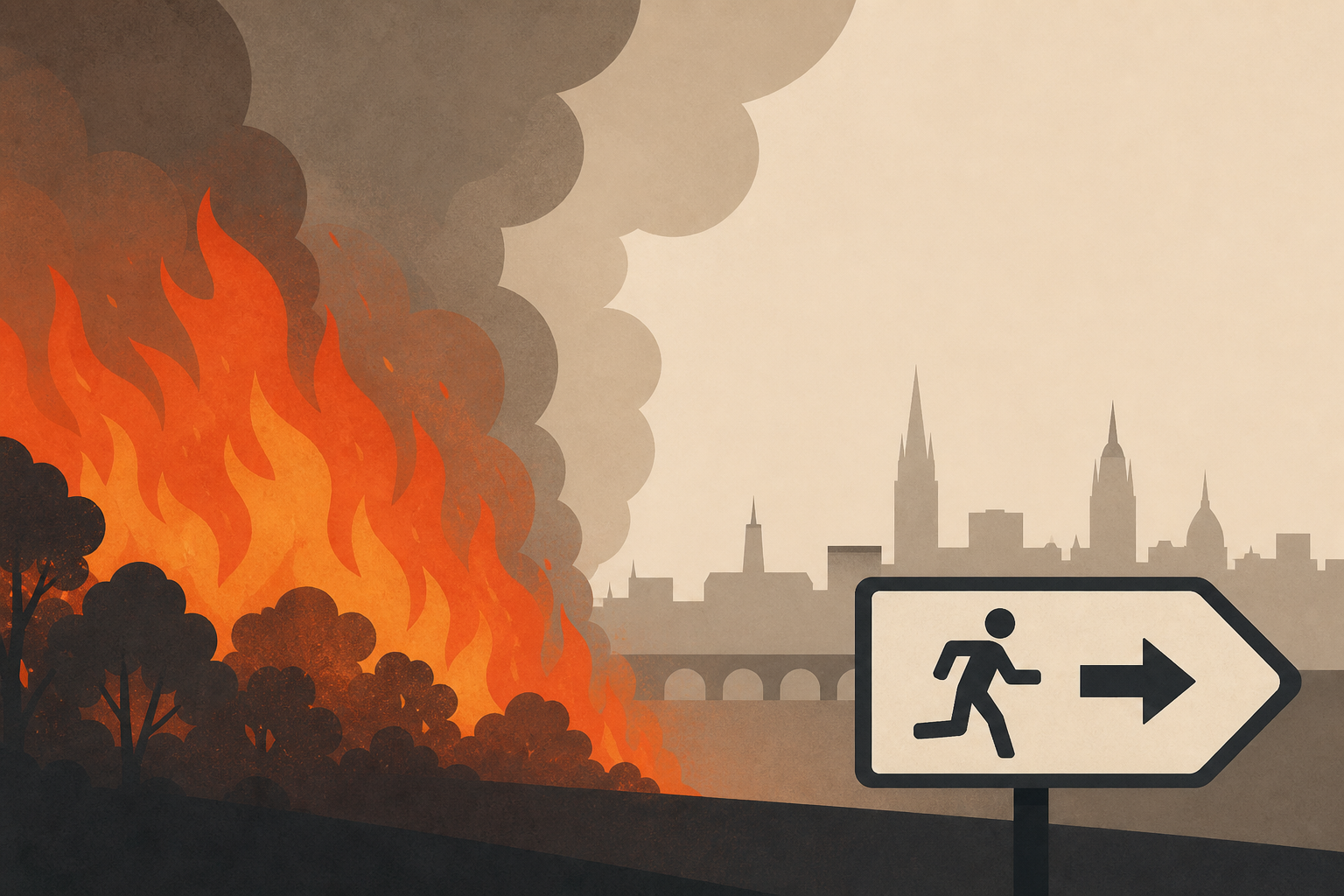 Massive wildfire prompts evacuation in the French city of Bordeaux