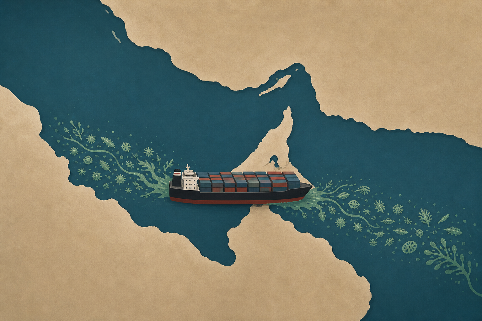 Scientists warn of possible invasive species superspreader event due to stalling near Strait of Hormuz