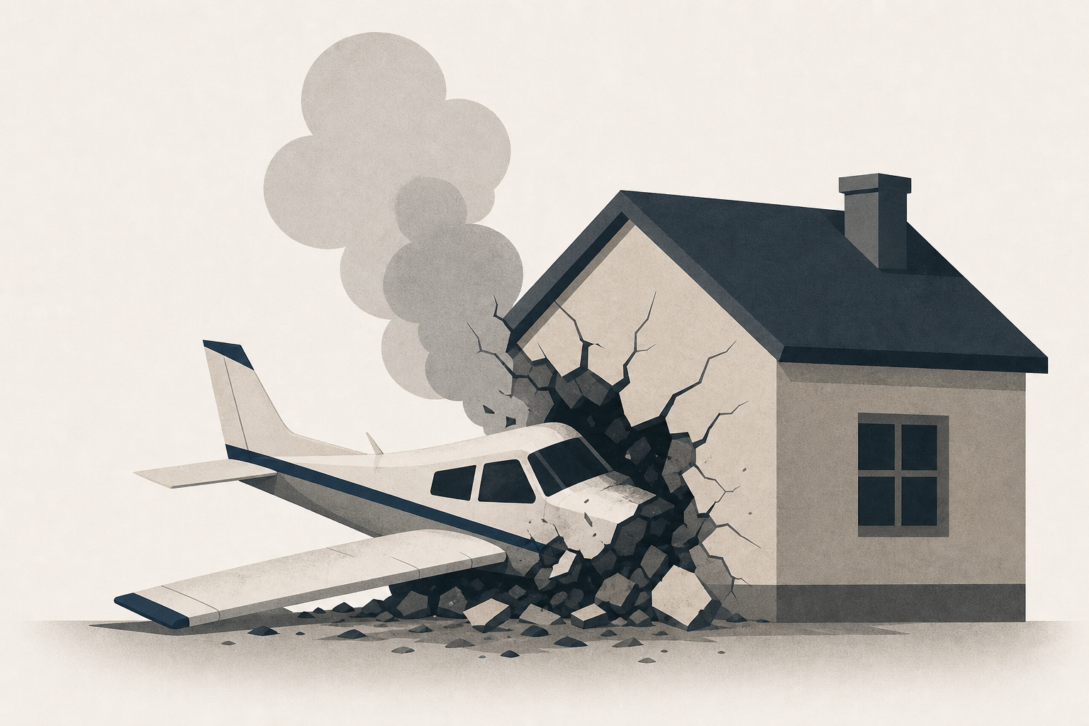 Small plane crashes into home in Germany, leaving one dead and another missing