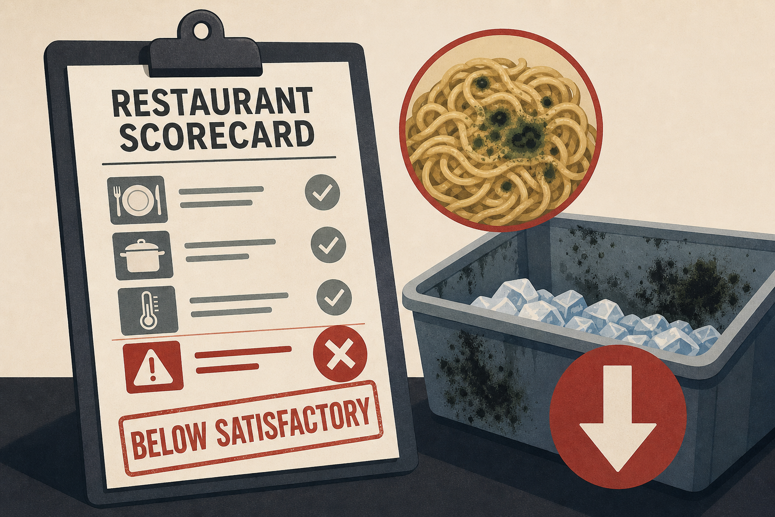 Restaurant Scorecard: Expired noodles, black mold in ice bin among violations as 5 Jefferson County restaurants fall below satisfactory compliance standards