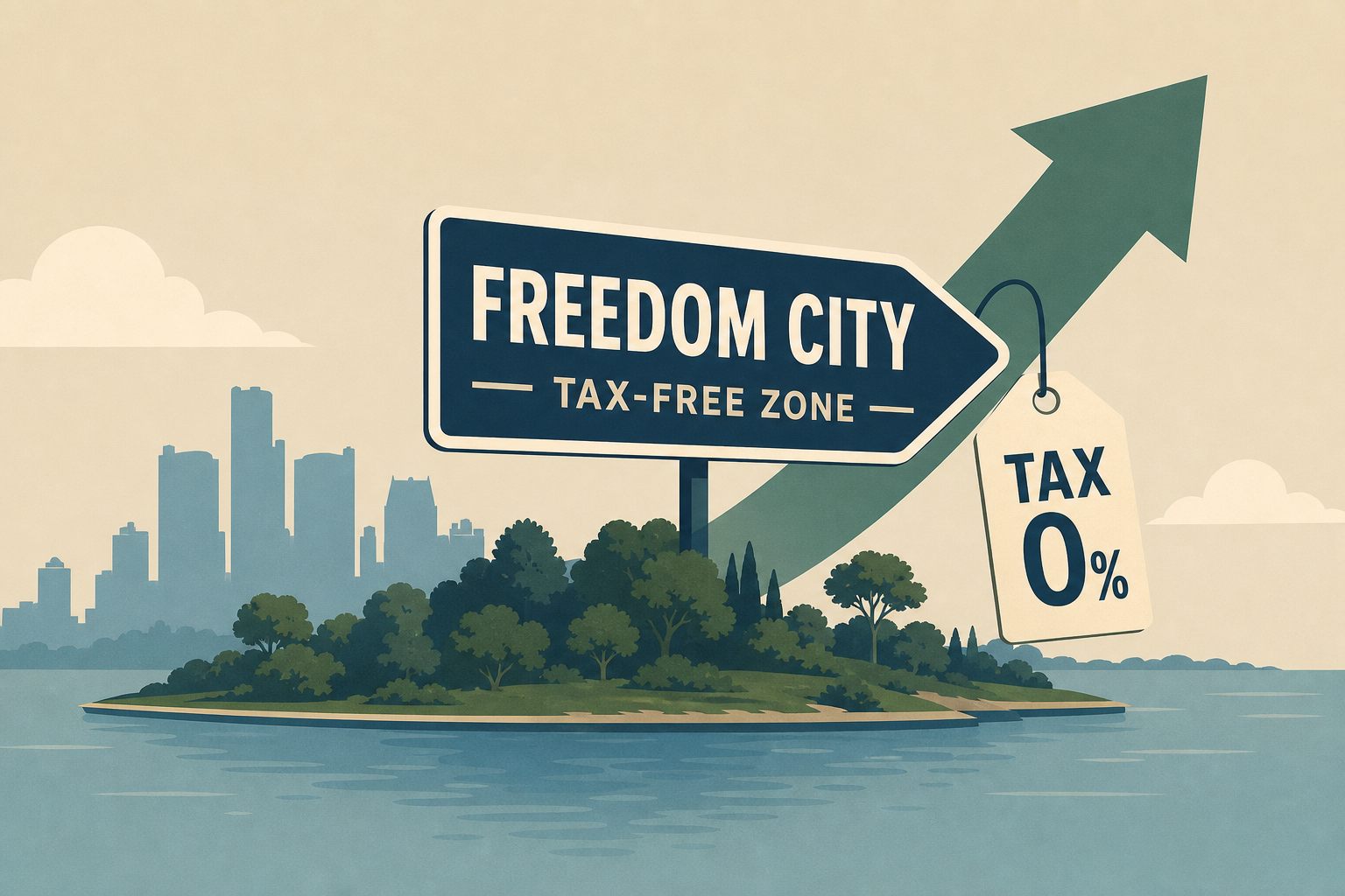 Detroit's Belle Isle pitched as tax-free Freedom City for revival