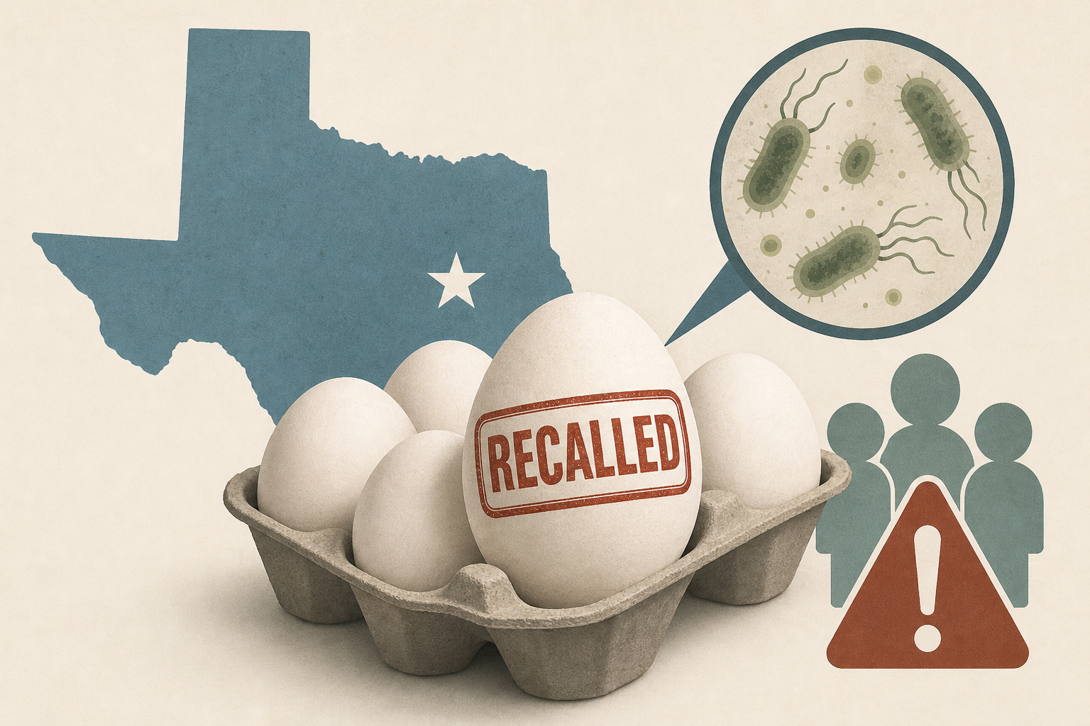 Nearly 100 people sickened in salmonella outbreak linked in part to recalled eggs produced in Texas: FDA