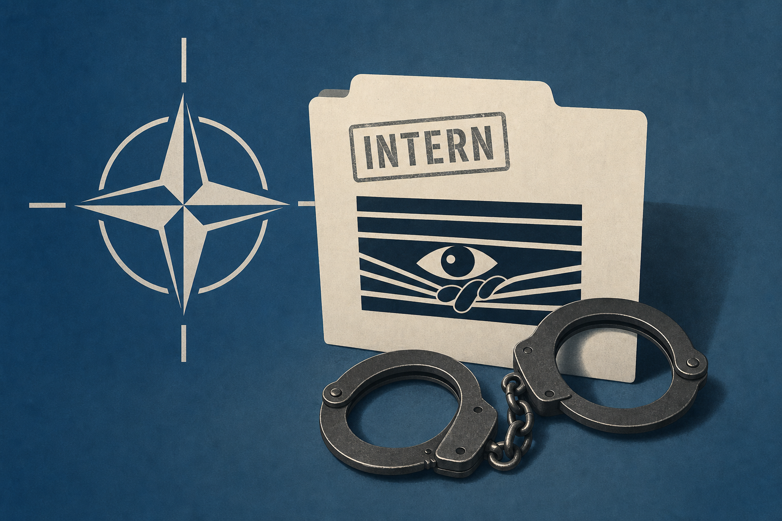 Intern arrested on suspicion of spying inside NATO and 'being a member of a criminal organization'