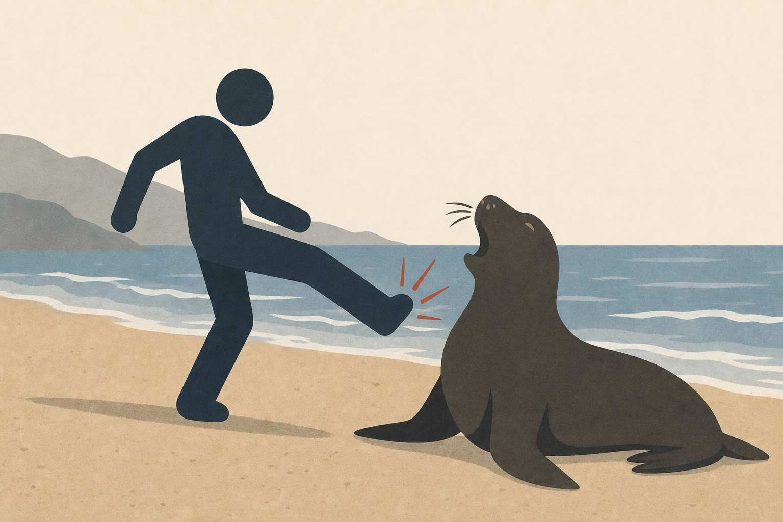 Federal officials investigating after video appears to show man kicking a sea lion on a California beach