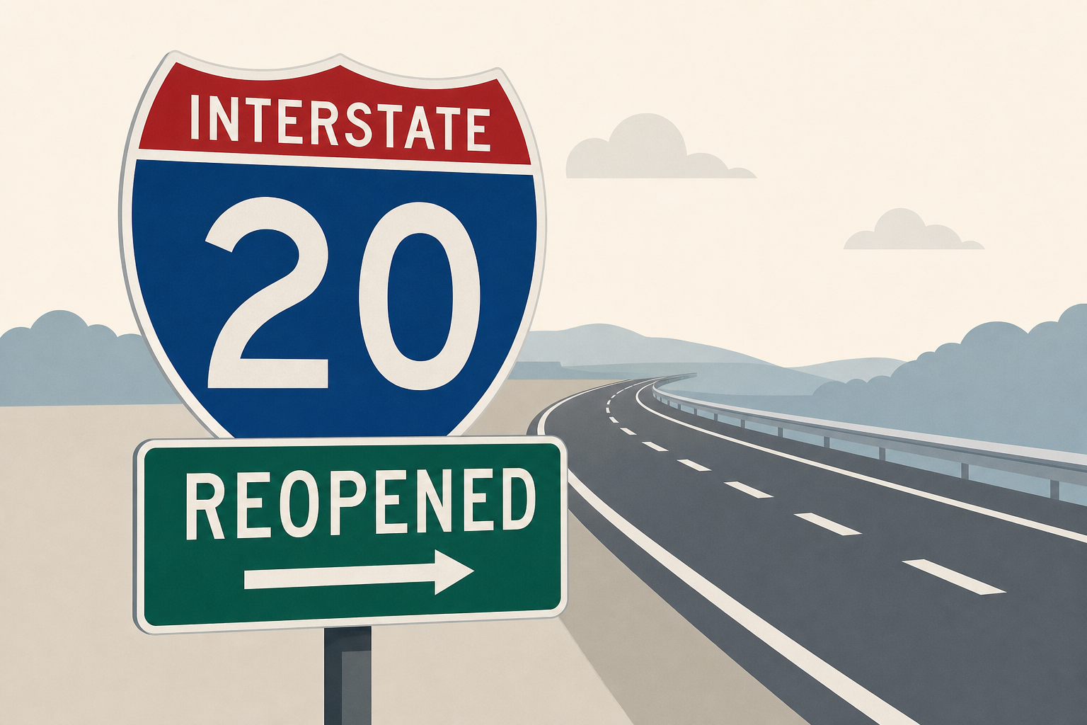 I-20 reopens after 17-vehicle crash sends 9 to hospitals