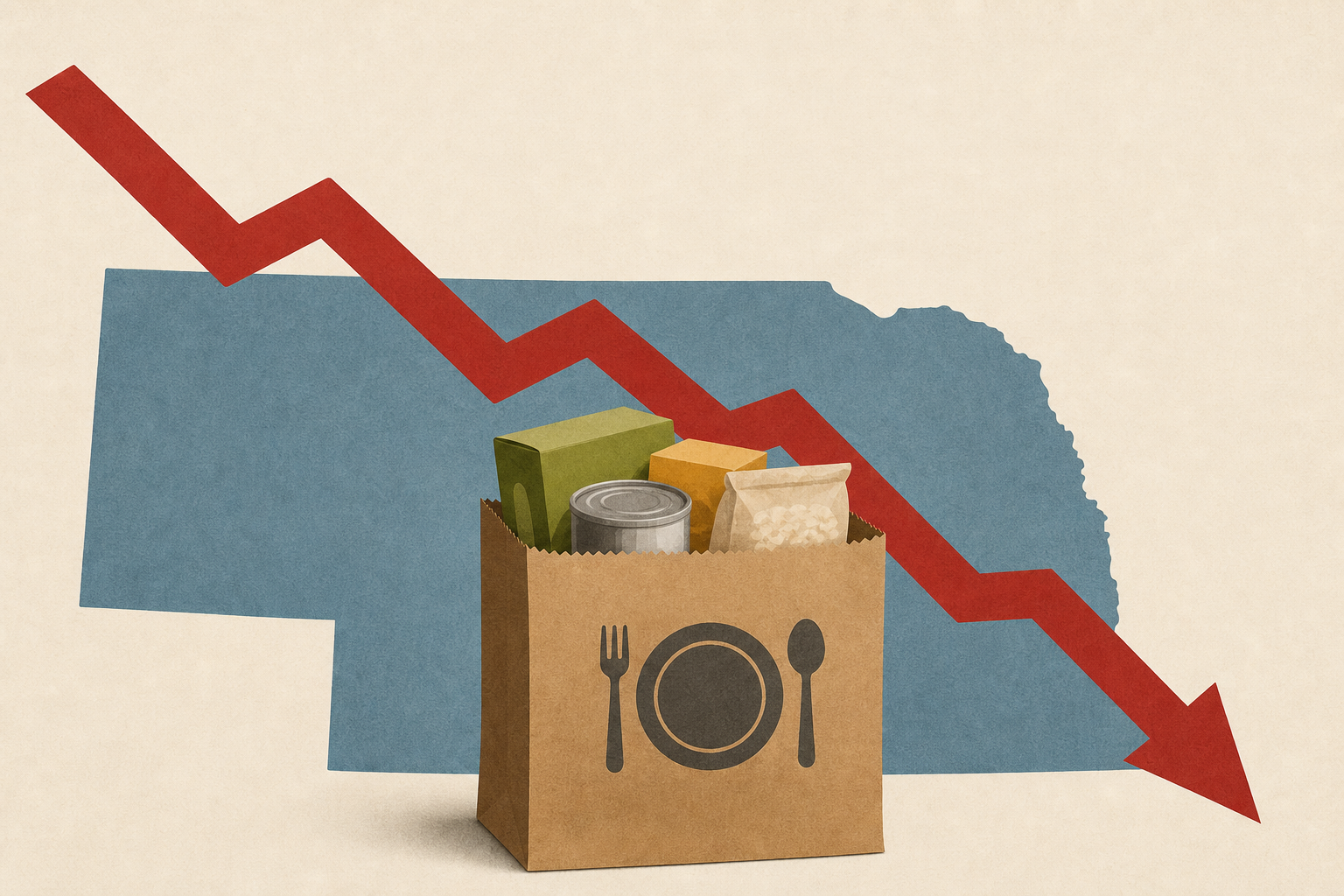 Sharp monthly drop in Nebraskans receiving public food aid sounds alarm for advocates
