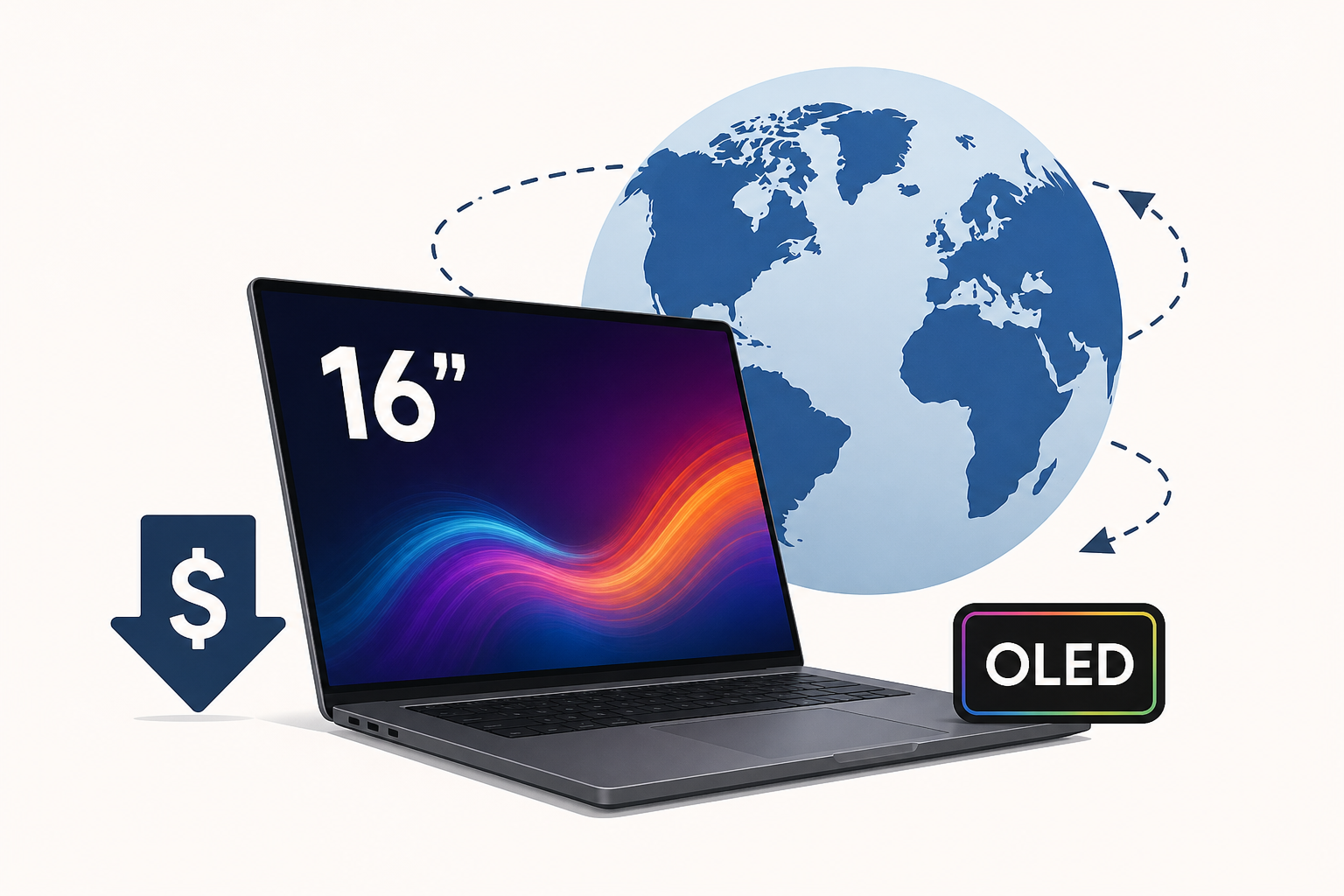 New 16-inch laptop receives wider international release with cheaper starting price and OLED display
