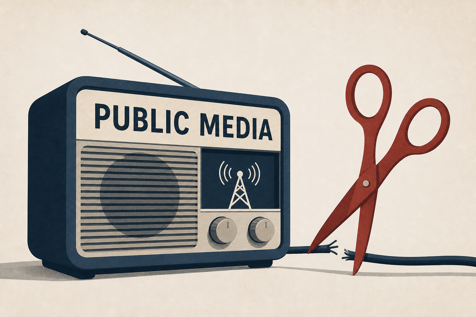 Public media survives first year since Congress and Trump killed funding : NPR