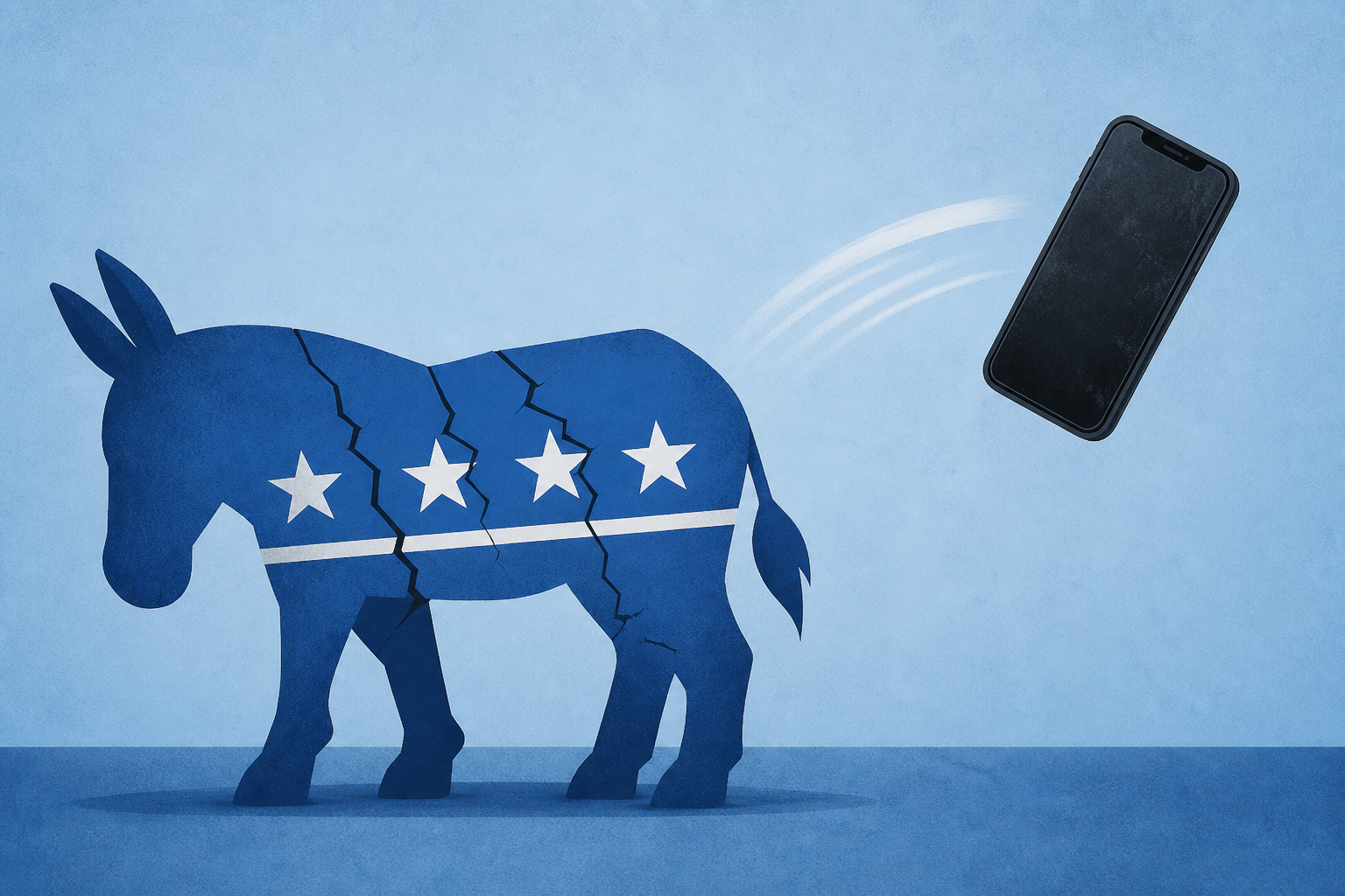 Inside the Phone-Throwing Drama at the Troubled, Broke Democratic Party
