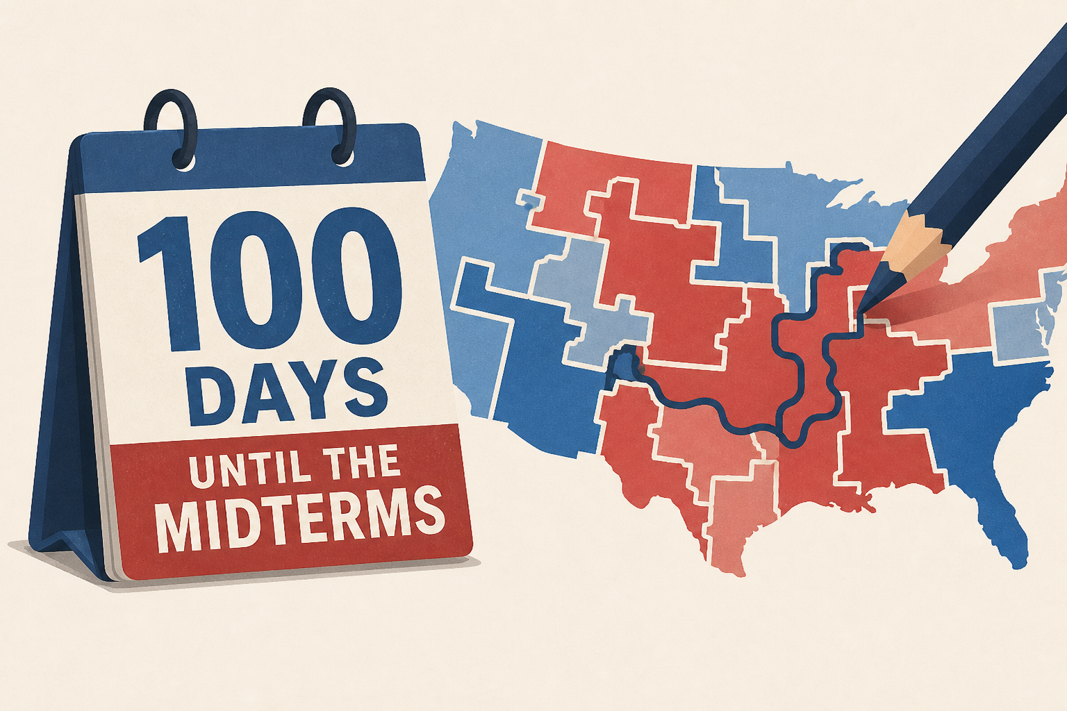100 days until the midterms: Dems lead in polling, GOP in redistricting