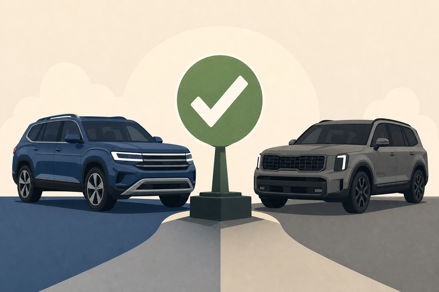 I drove the Volkswagen Atlas and Kia Telluride for a week - here’s the mid-size 3-row SUV I recommend