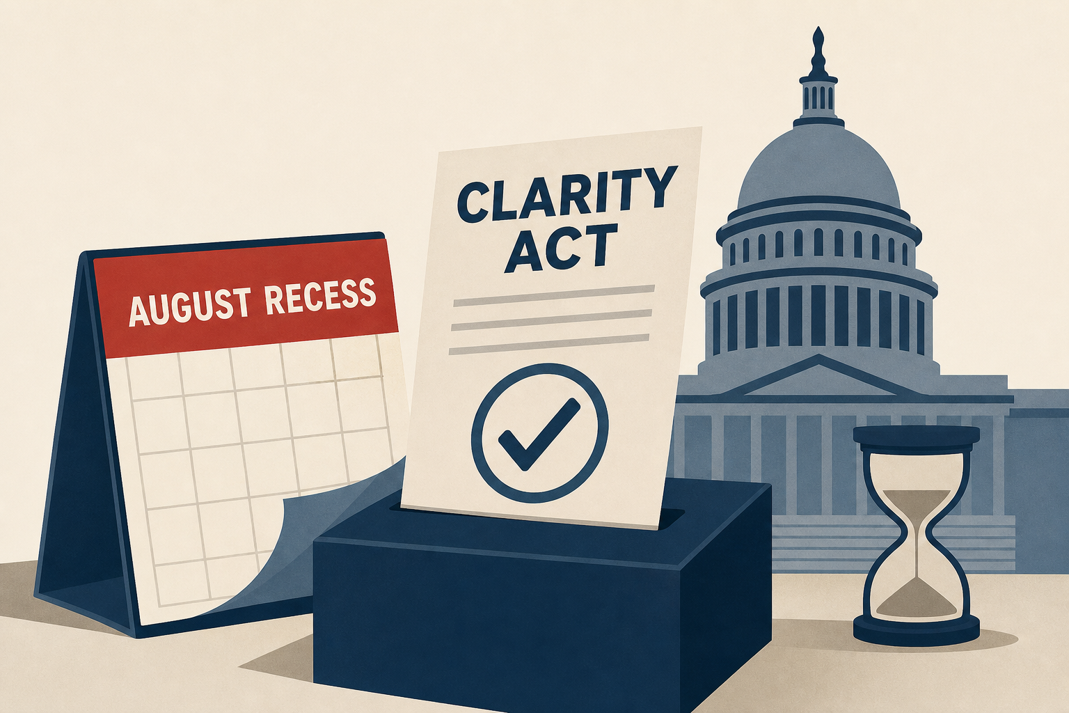 CLARITY Act: Thune Forces Senate Floor Vote Before August Recess Despite Filibuster Risk