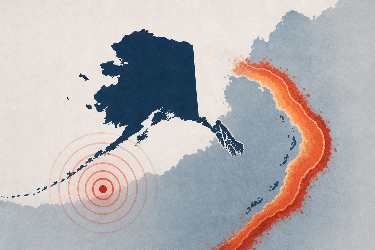 Magnitude 5.8 earthquake strikes Alaskan islands along Pacific Ring of Fire
