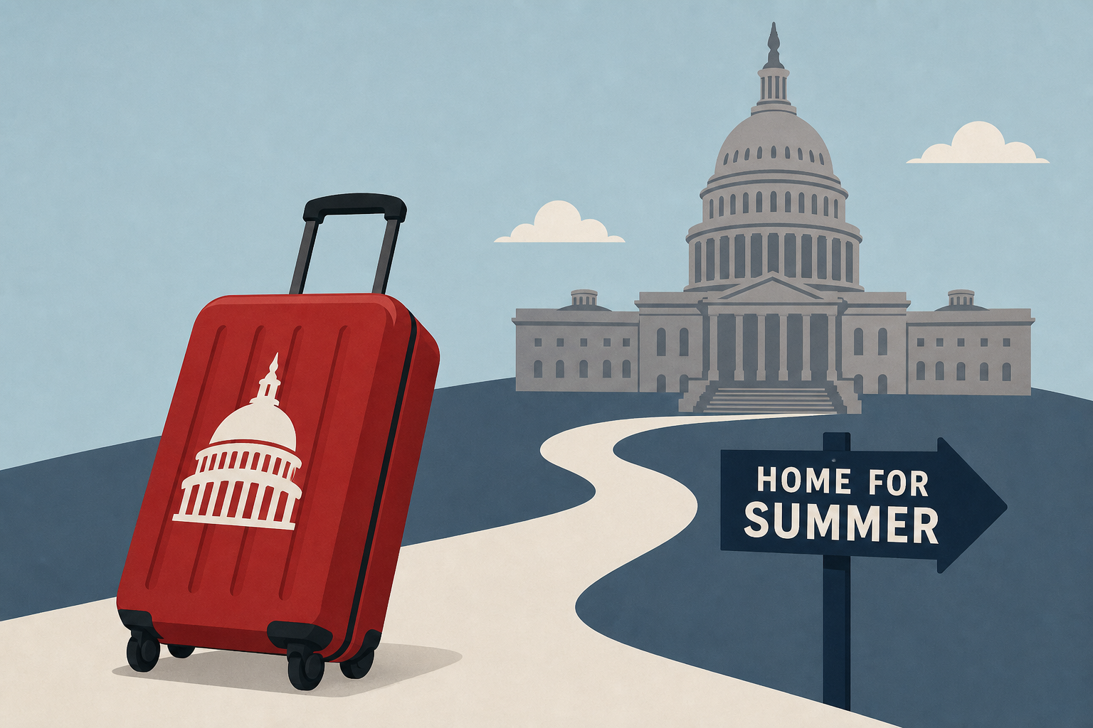 Republicans head home for the summer after a string of losses in Congress