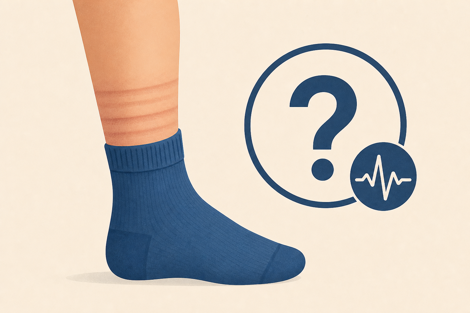 Here's What It Means If Your Socks Leave Marks On Your Legs - And When To Be Concerned