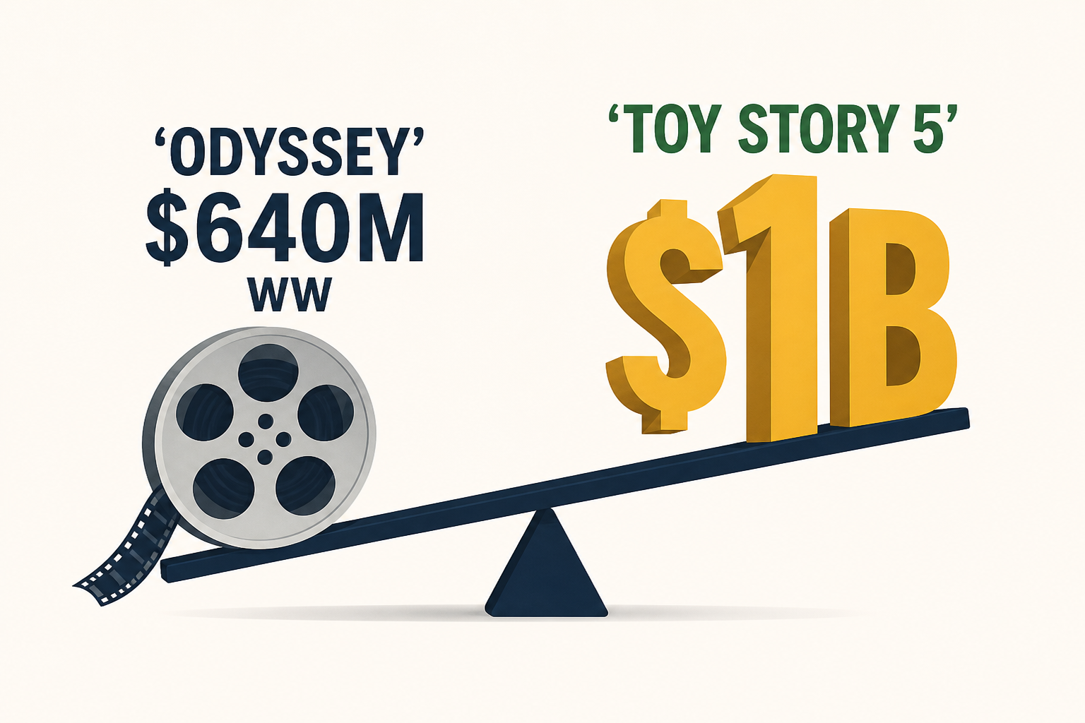'Odyssey' Clears $640M WW, 'Toy Story 5' $1B