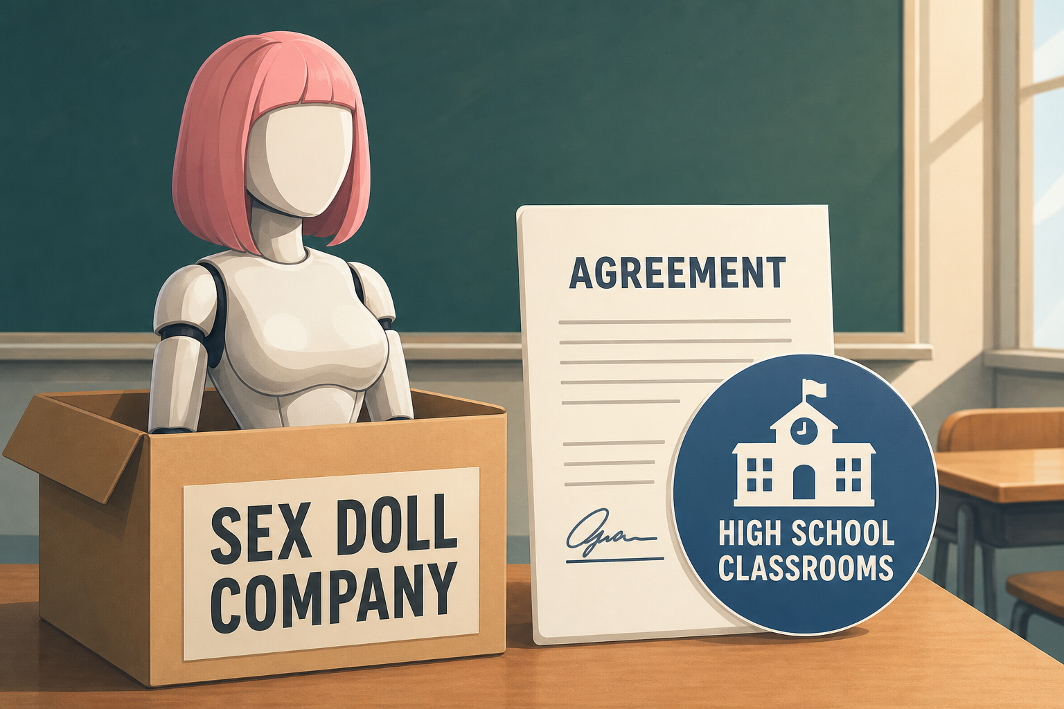 Sex Doll Company Strikes Bizarre Deal to Put Its Robot in High School Classrooms
