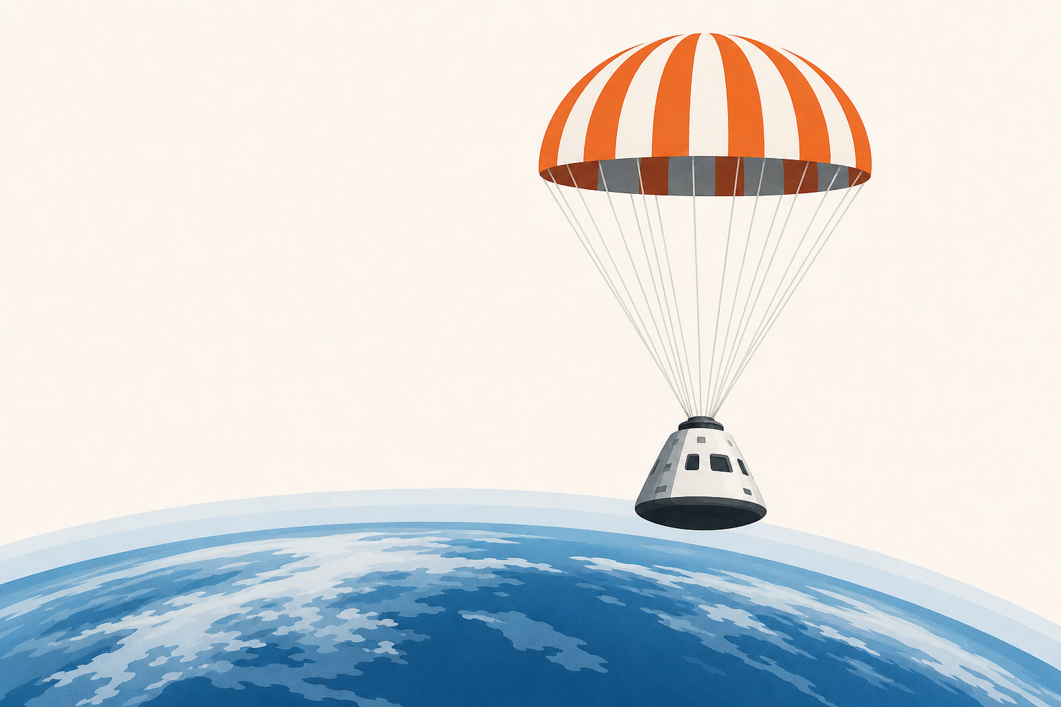 NASA astronaut, 2 cosmonauts return to Earth after eight-month stay International Space Station