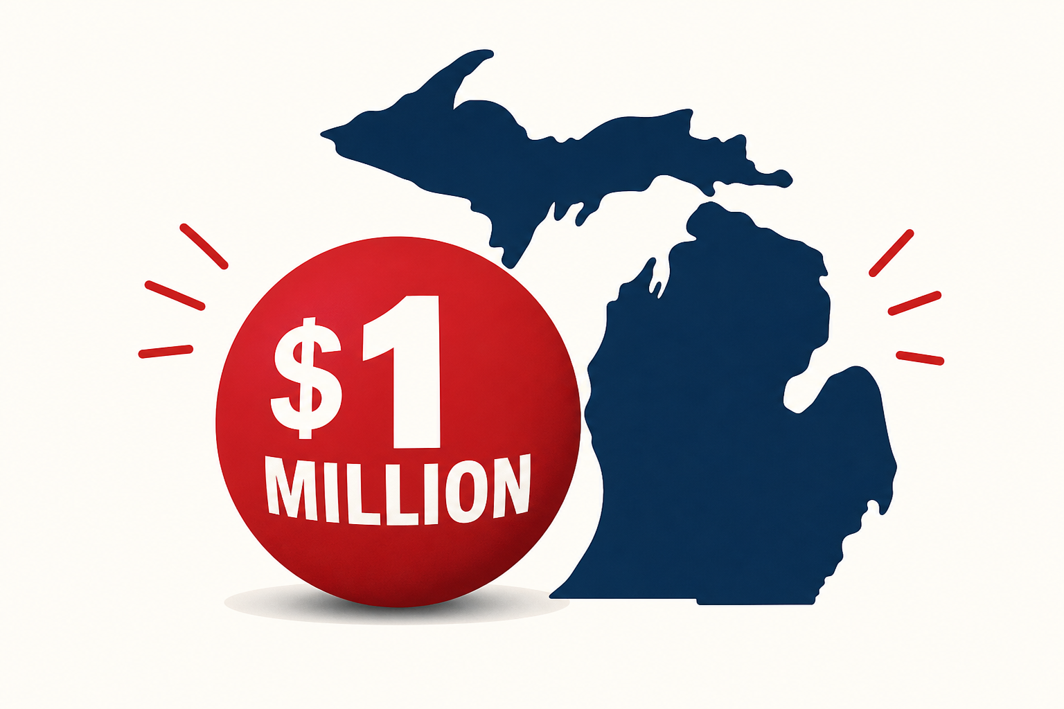 Someone won a $1 million Powerball prize in Michigan Saturday