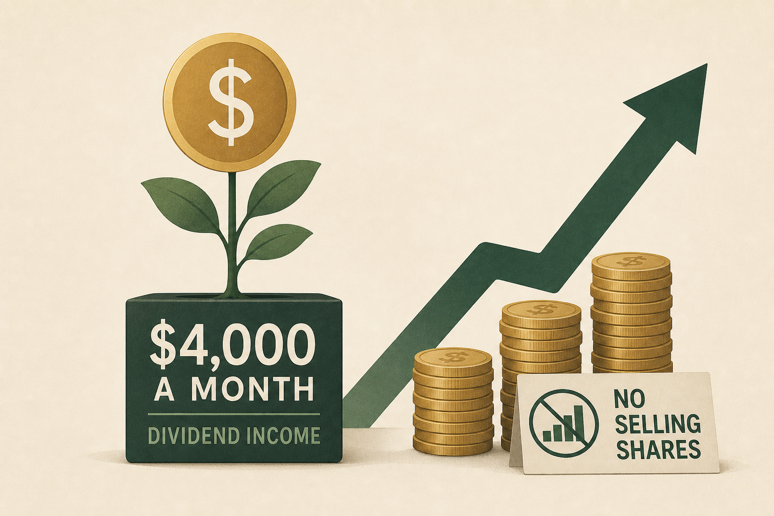 How to Build $4,000 a Month in Dividend Income Without Selling a Single Share