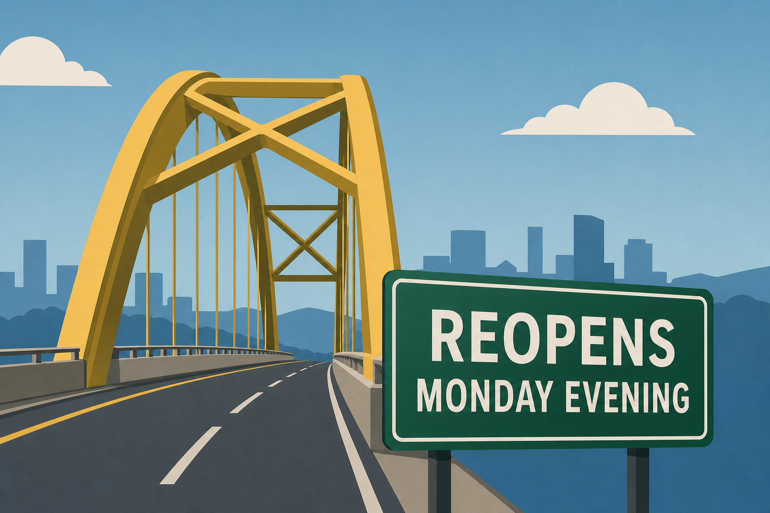 Parkway East Commercial Street Bridge reopens Monday evening