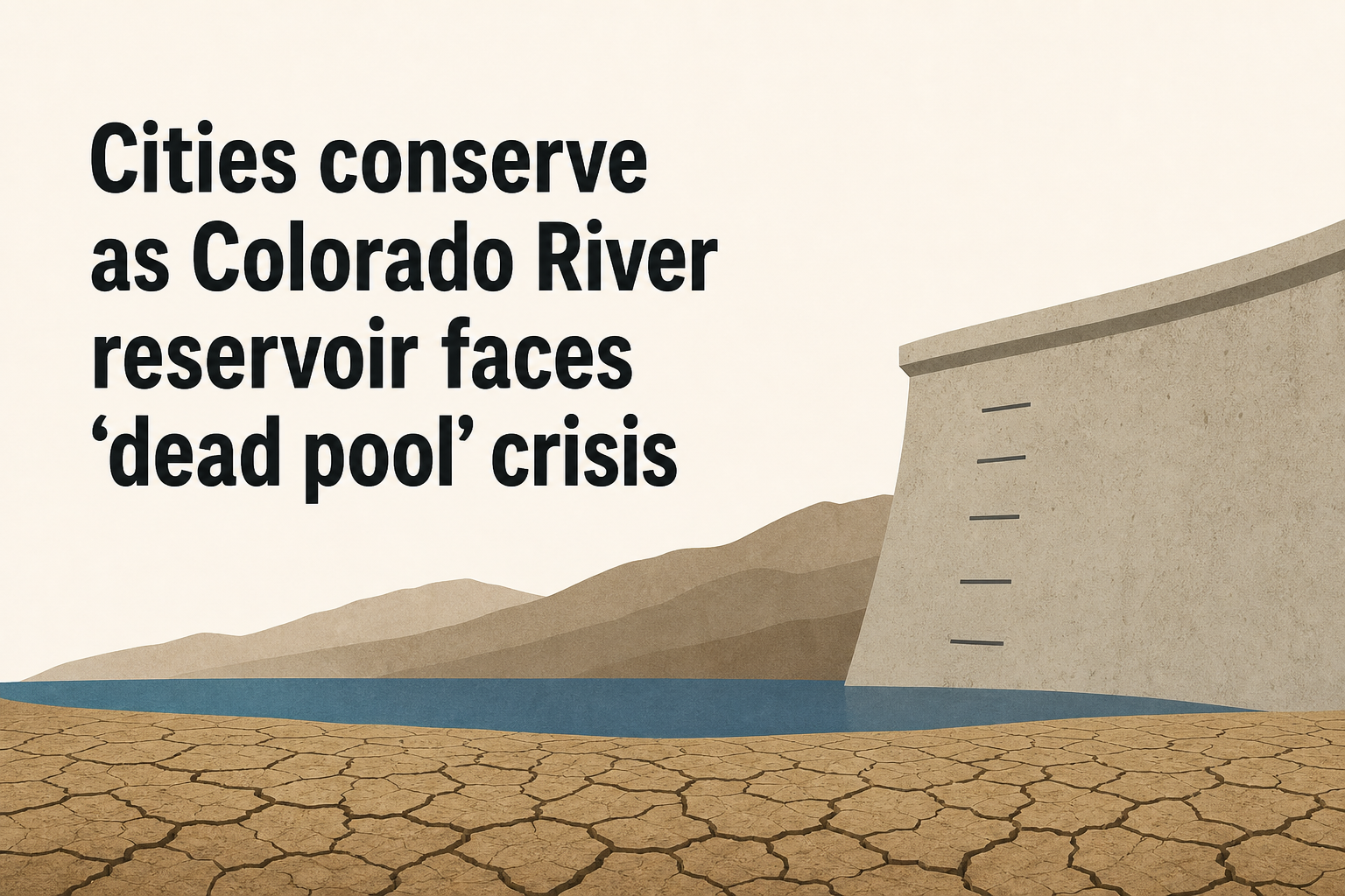 Cities conserve as Colorado River reservoir faces 'dead pool' crisis