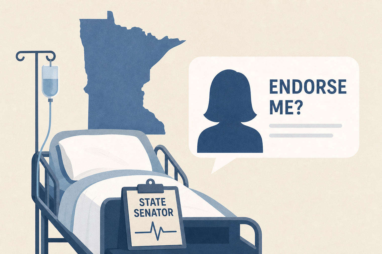 Minnesota state Sen. John Hoffman says Angie Craig sought his endorsement while he was in ICU