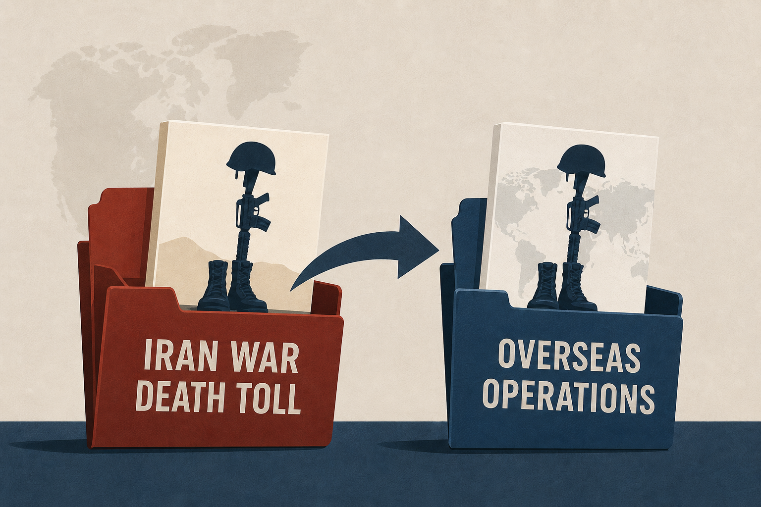 U.S. troops killed recently were moved from the Iran war death toll to 'overseas operations'