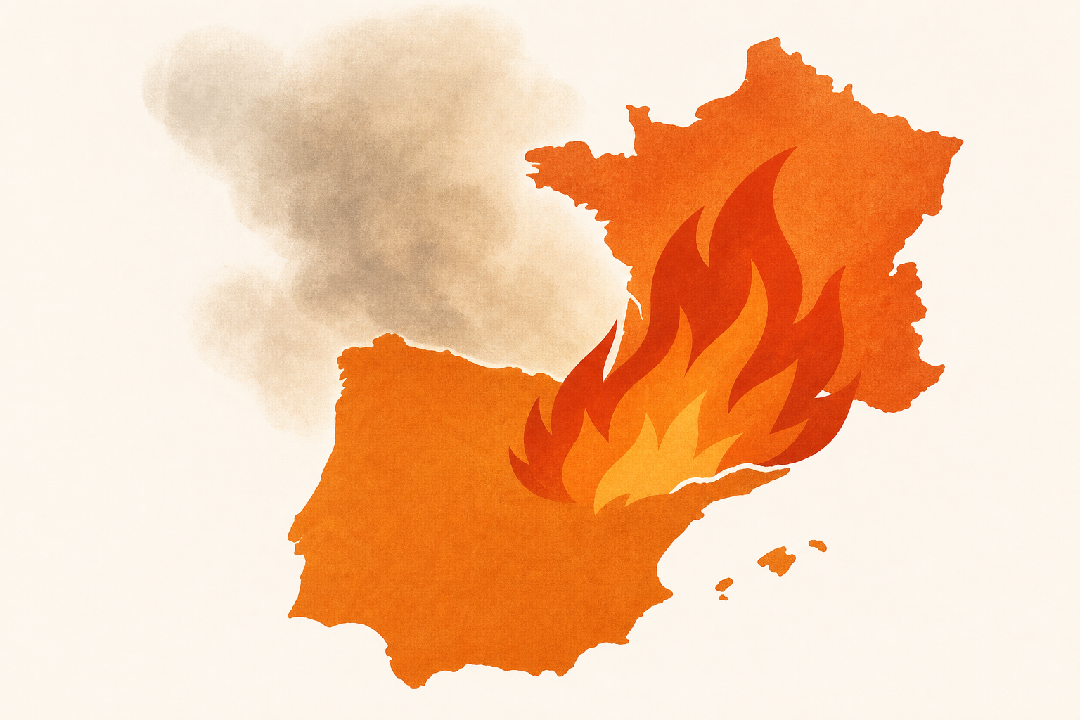 What to know about the wildfires spreading in Spain and France