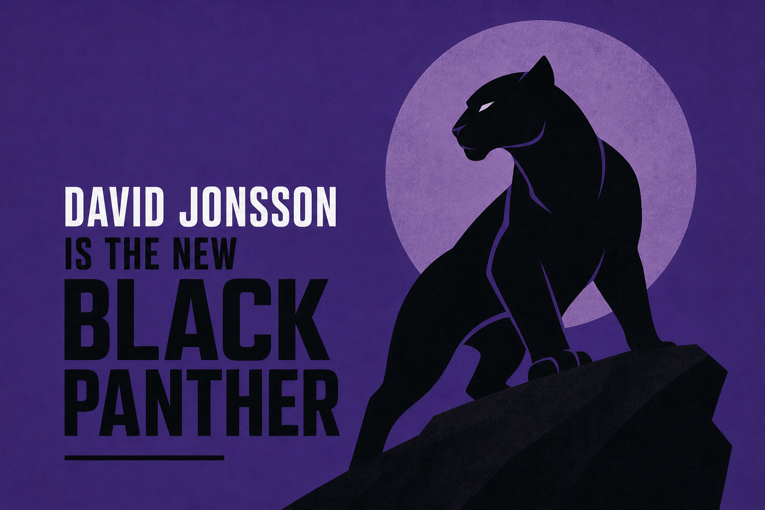 David Jonsson is the new Black Panther