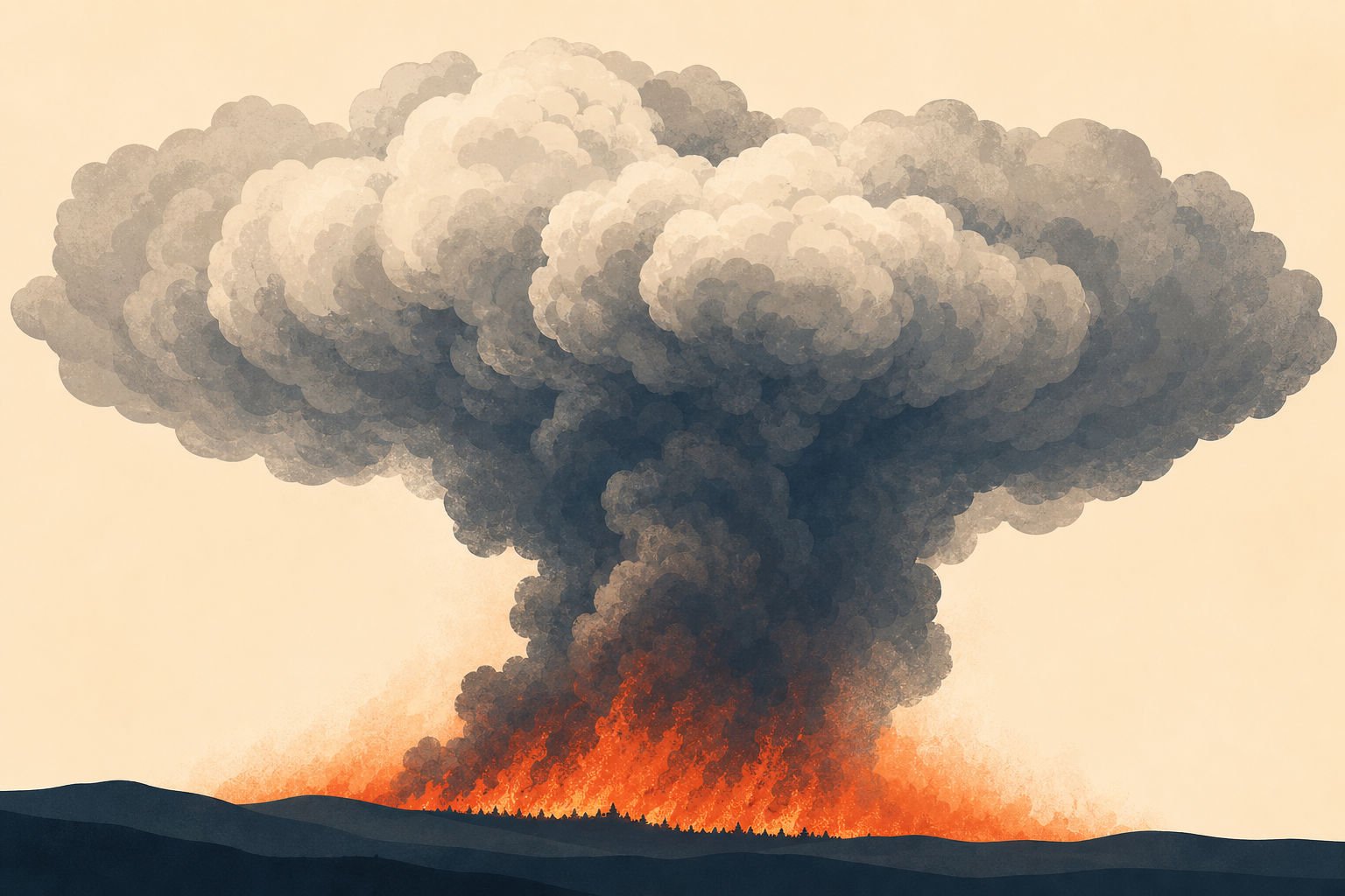 Massive French wildfire created monster cloud