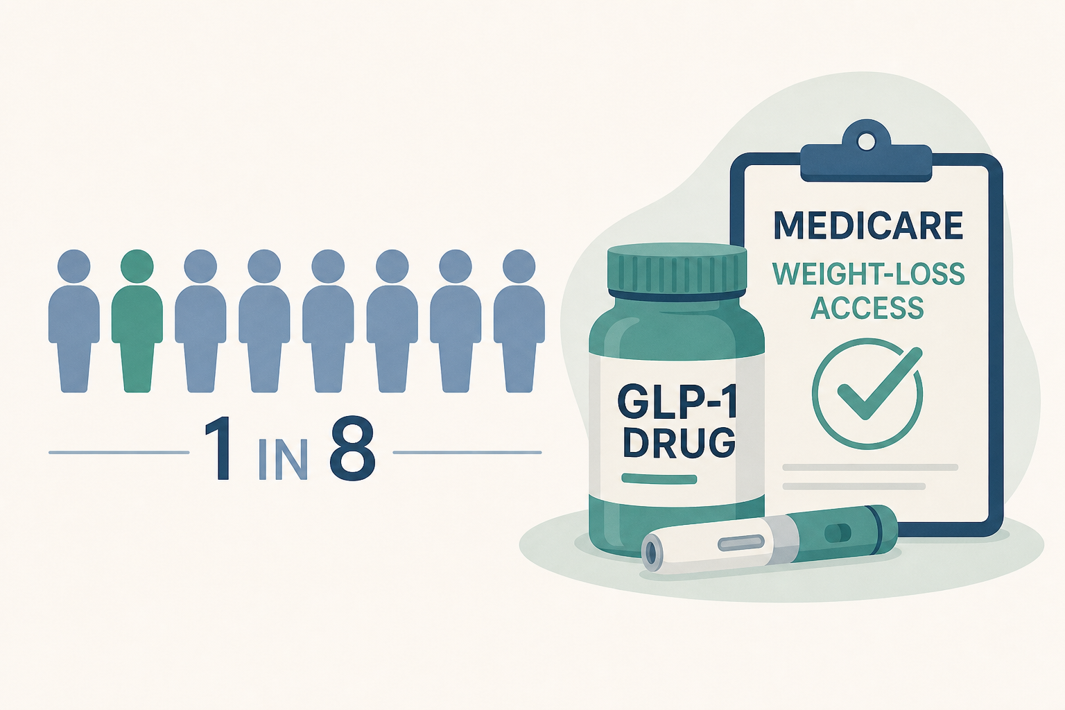 One in eight U.S. adults uses GLP-1 drugs; Medicare now opens weight-loss access
