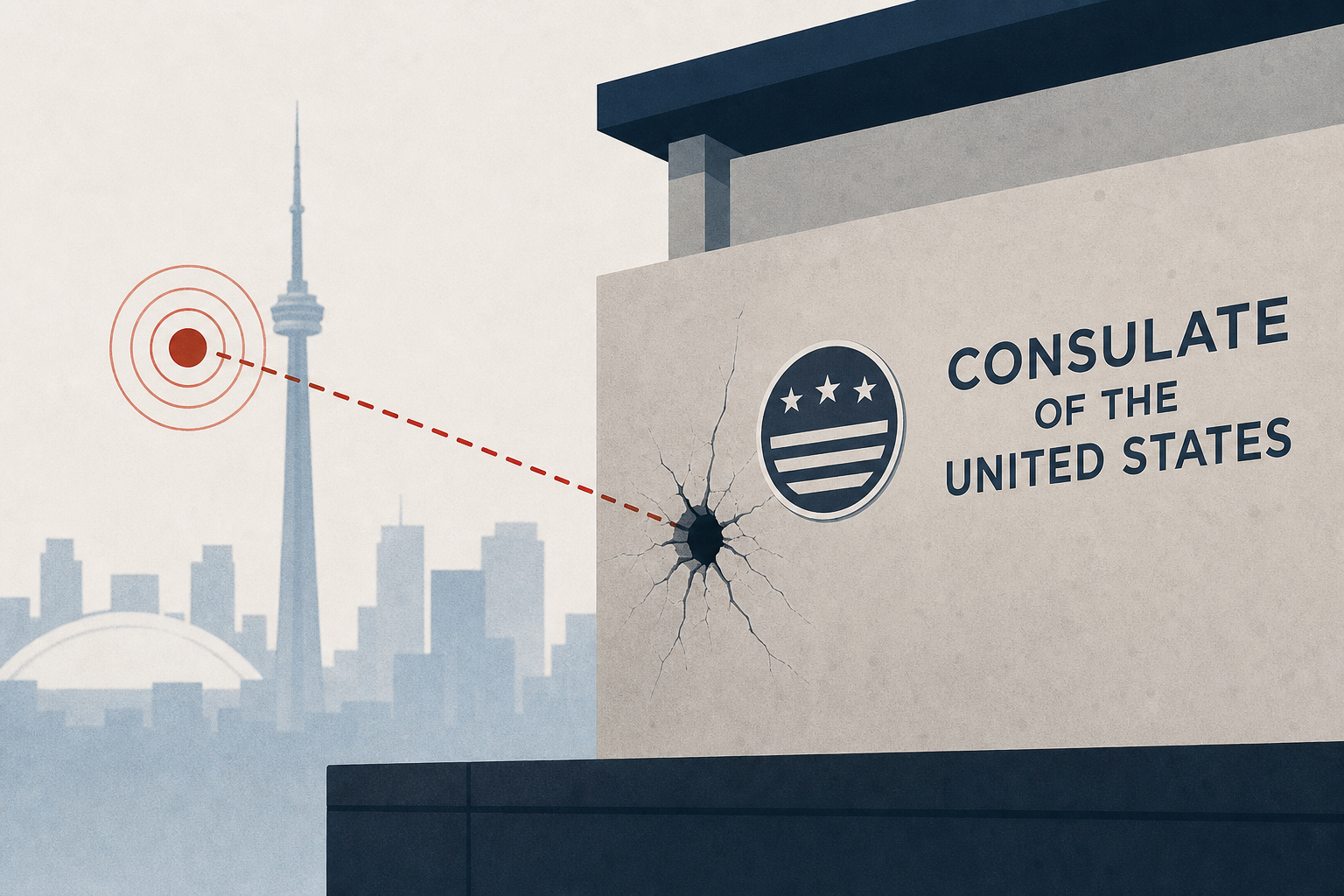 Shots fired at US consulate in Toronto for a second time this year