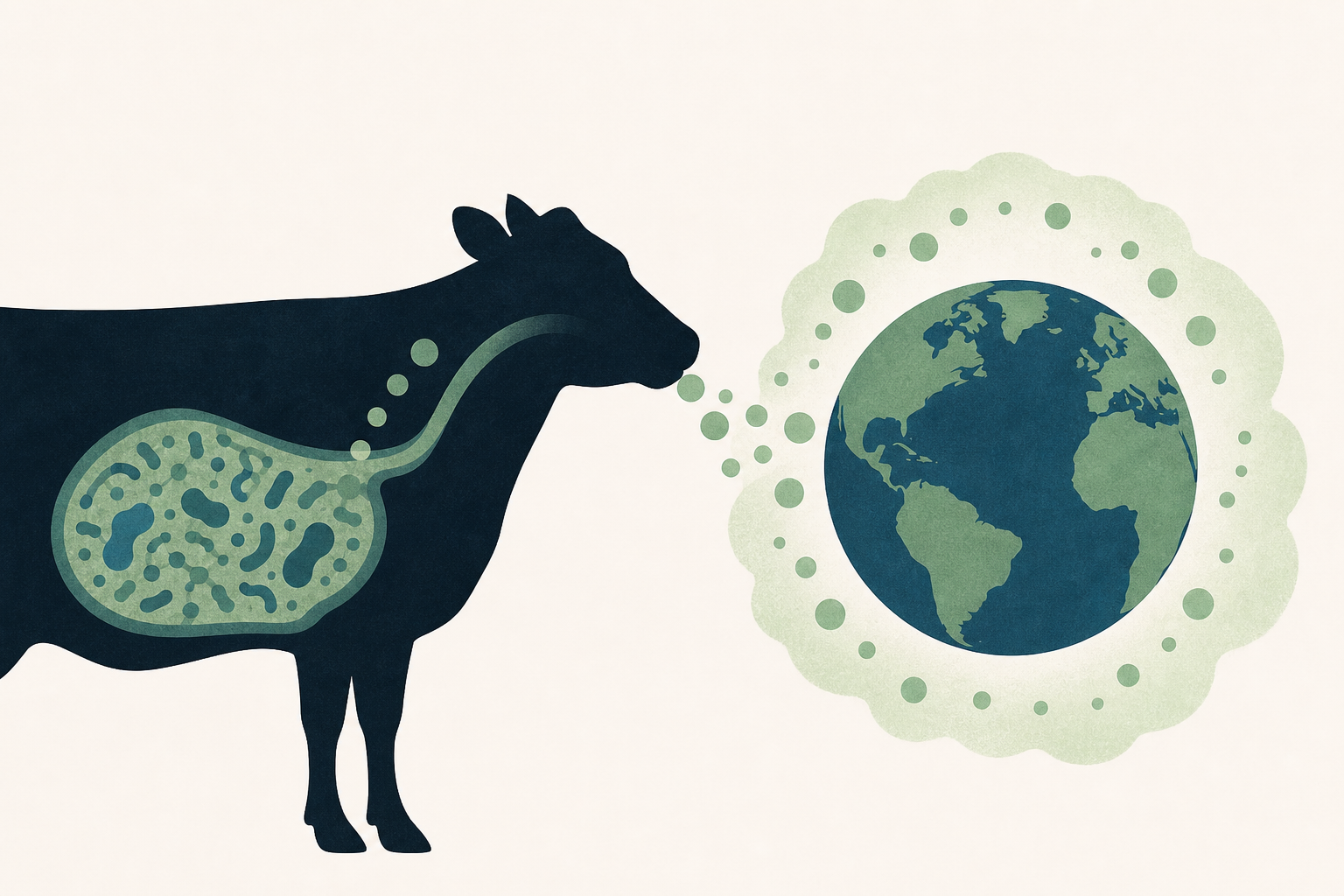 A New Way That a Cow’s Inner World Shapes Earth’s Atmosphere