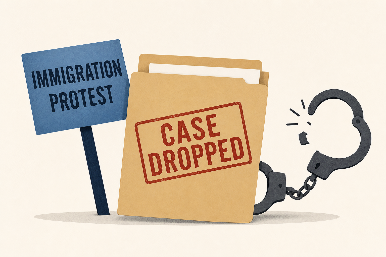 Feds drop case against labor leader arrested at immigration protest
