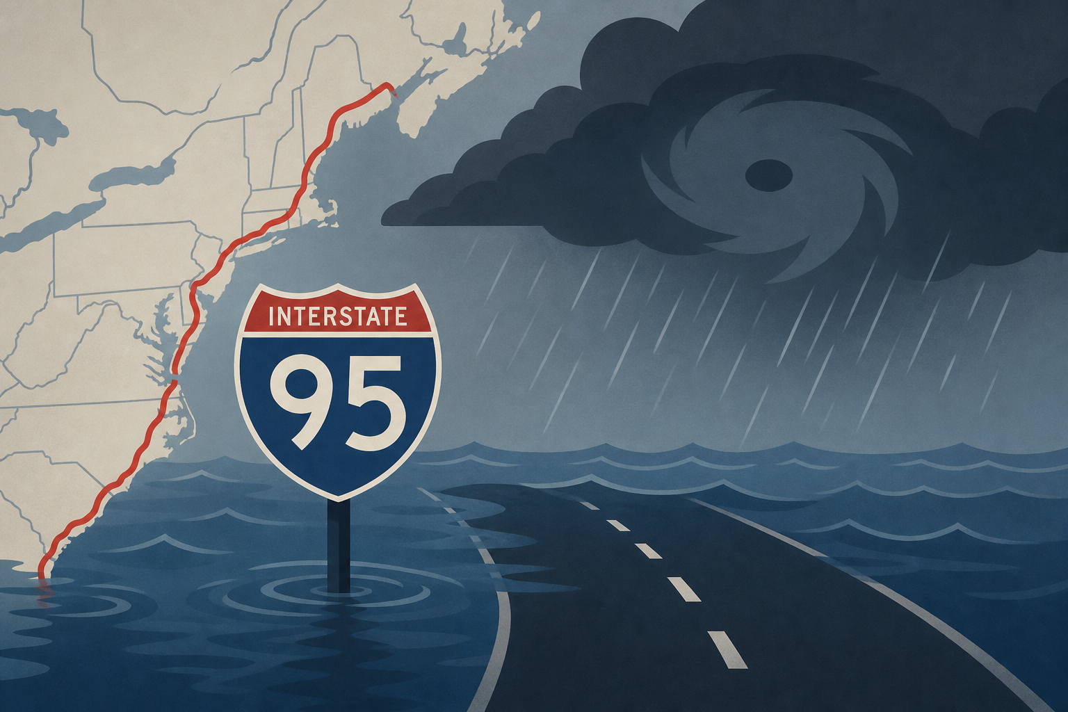Millions along I-95 corridor face heightened flood risk as storms eye East Coast