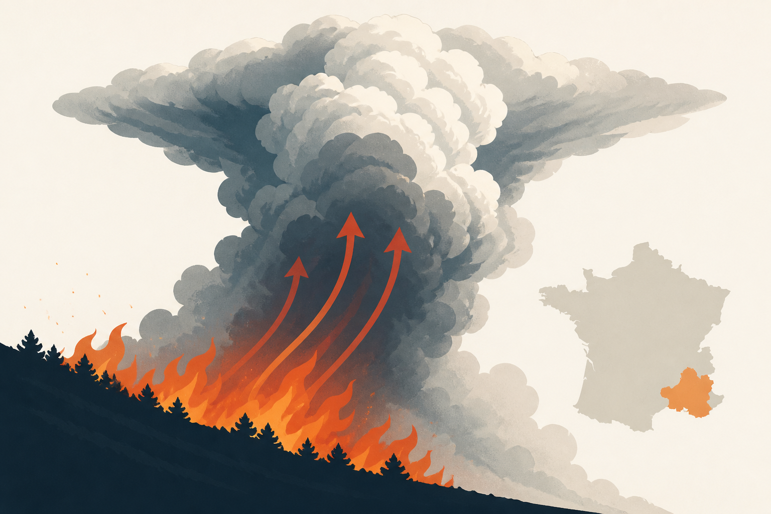 French wildfire created country's 1st recorded pyrocumulonimbus cloud, igniting more fires