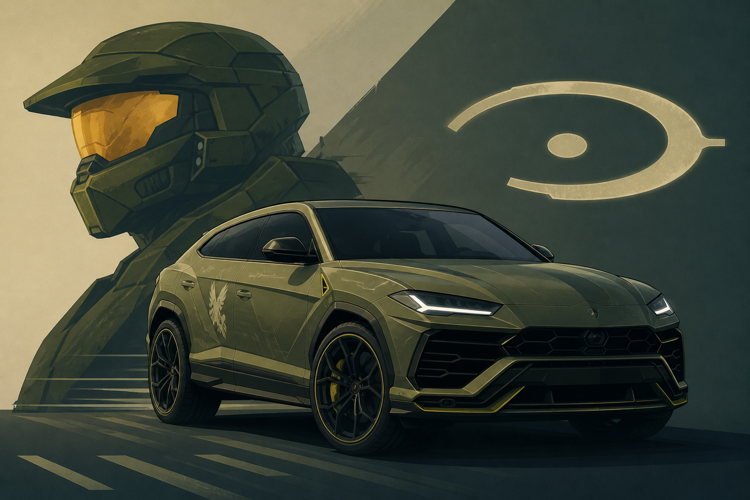 Lamborghini Designed A Halo-Themed Urus You Can Drive In 'Forza Horizon 6' (More Importantly, I Got To Meet Master Chief)