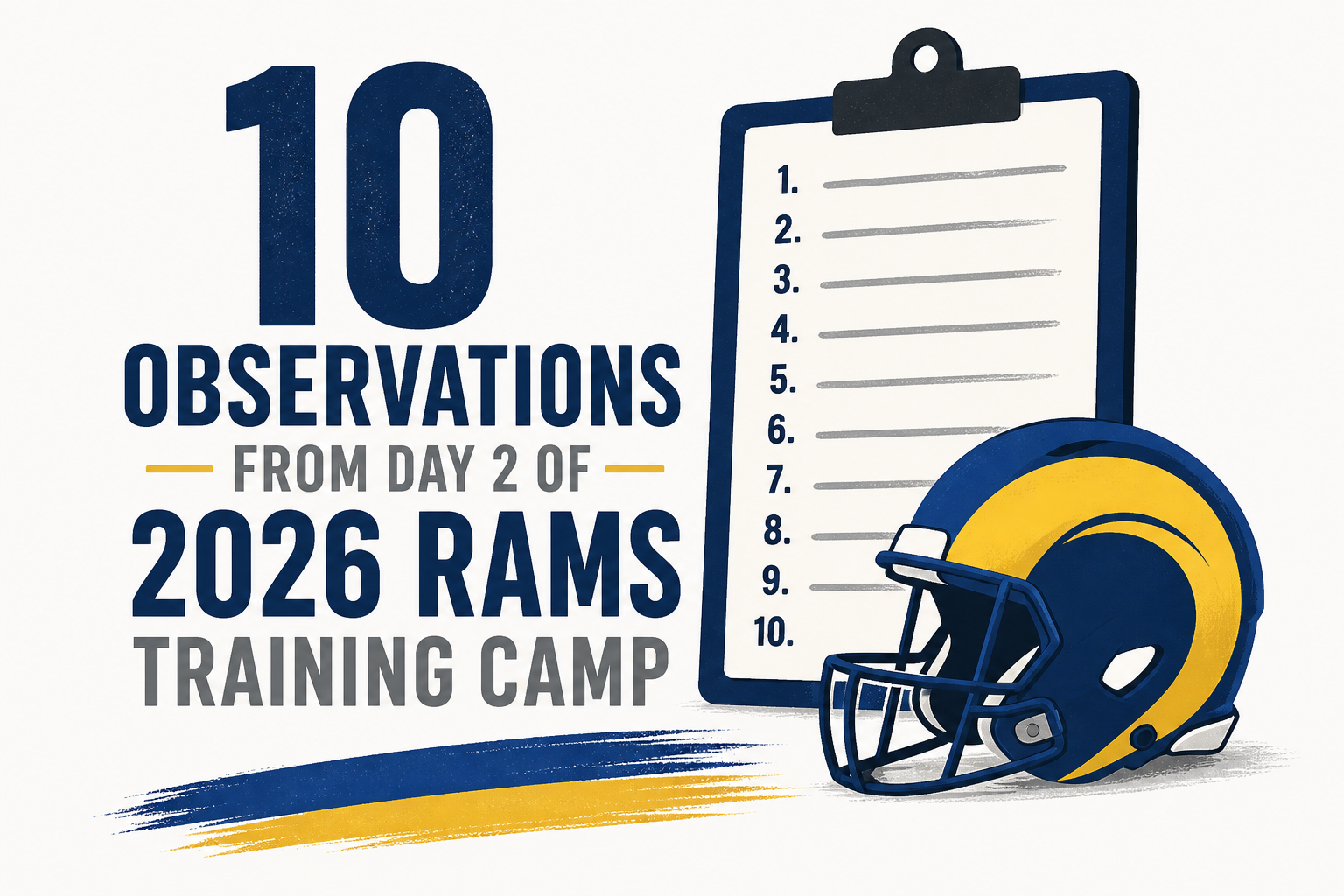 10 Observations from Day 2 of 2026 Rams Training Camp: Matthew Stafford sharp in camp debut; Puka Nacua, Davante Adams, Trent McDuffie and Cam Lampkin provide additional highlight moments
