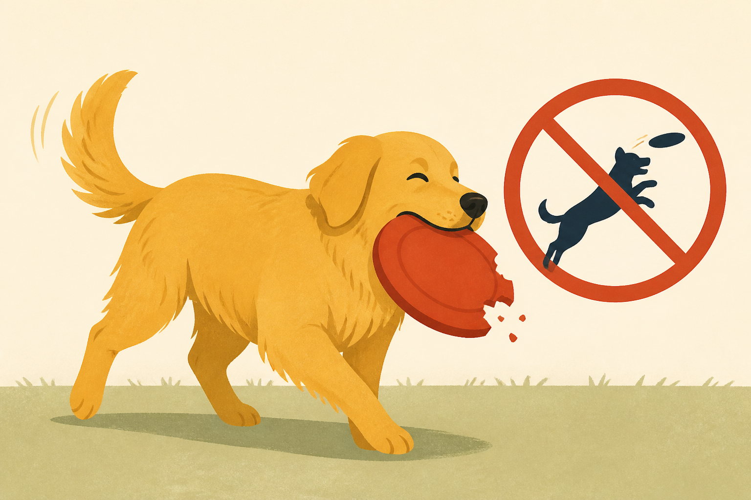 Golden Retriever Shows Everyone Exactly How Not To Play Frisbee