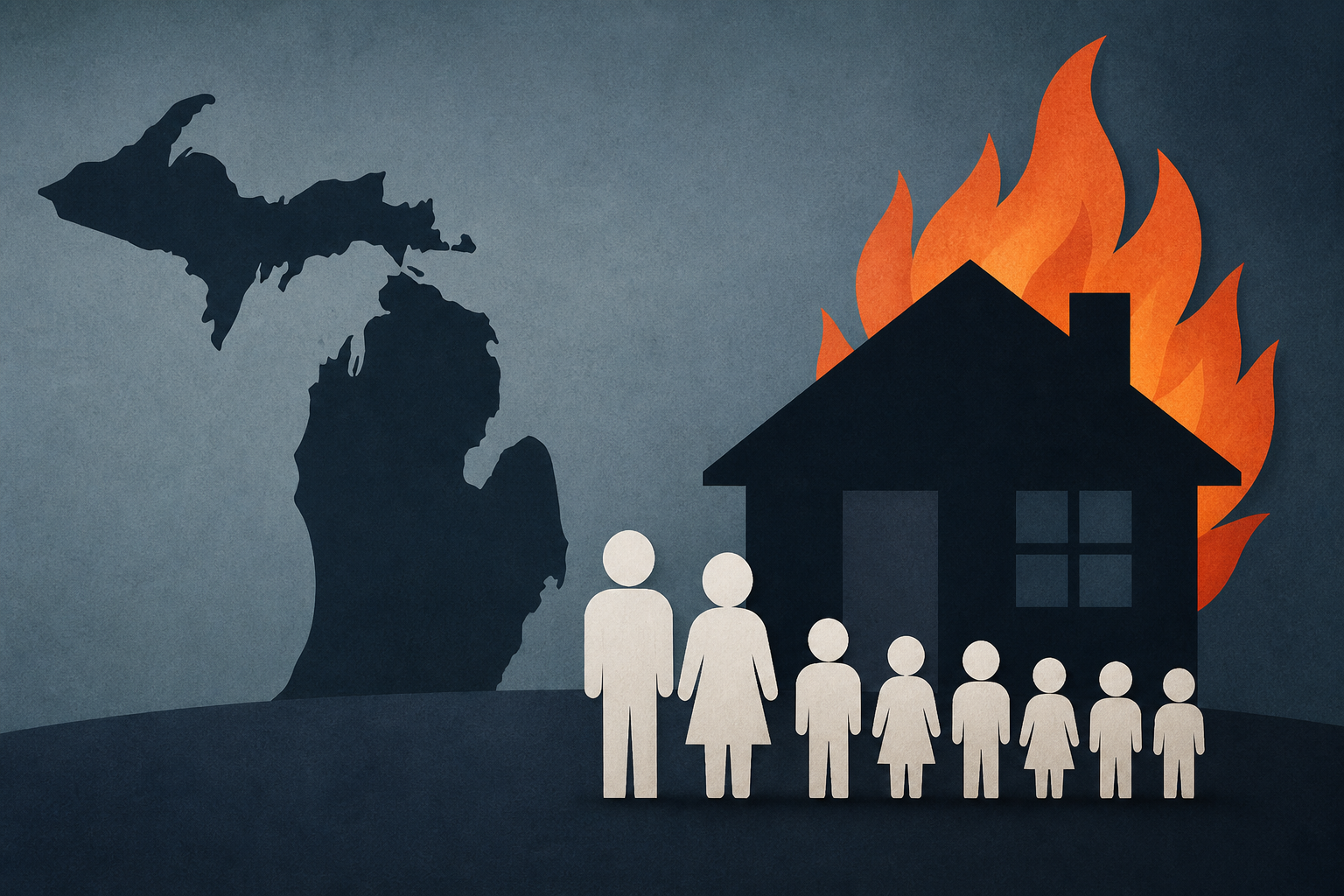 Michigan authorities identify man they say killed wife and six children before home fire